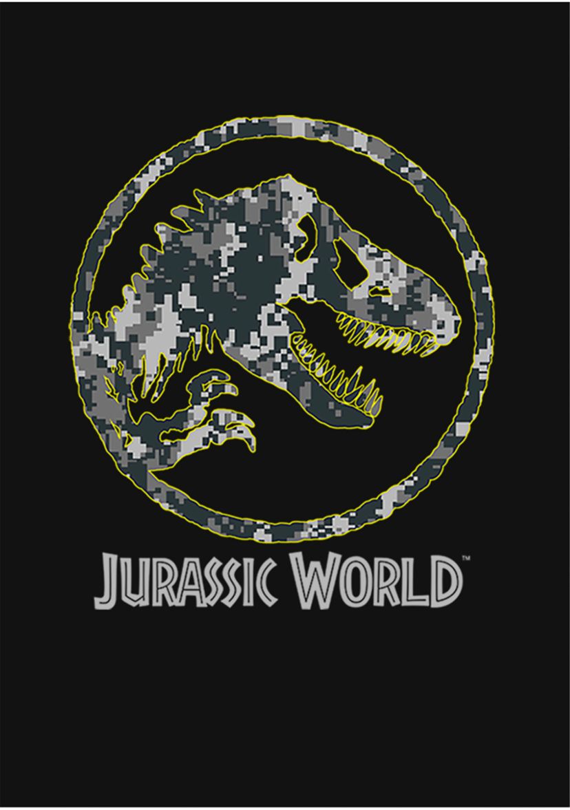 Girls 4-6x Camo Yellow Dino Graphic T-Shirt