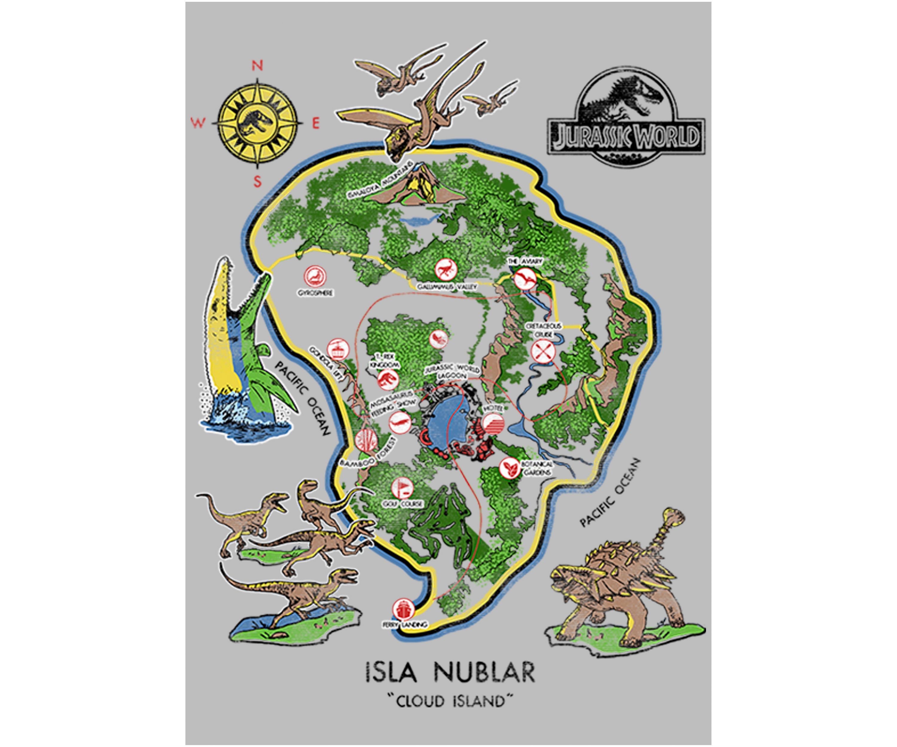 Girls 4-6x Isla Nublar Graphic T-Shirt