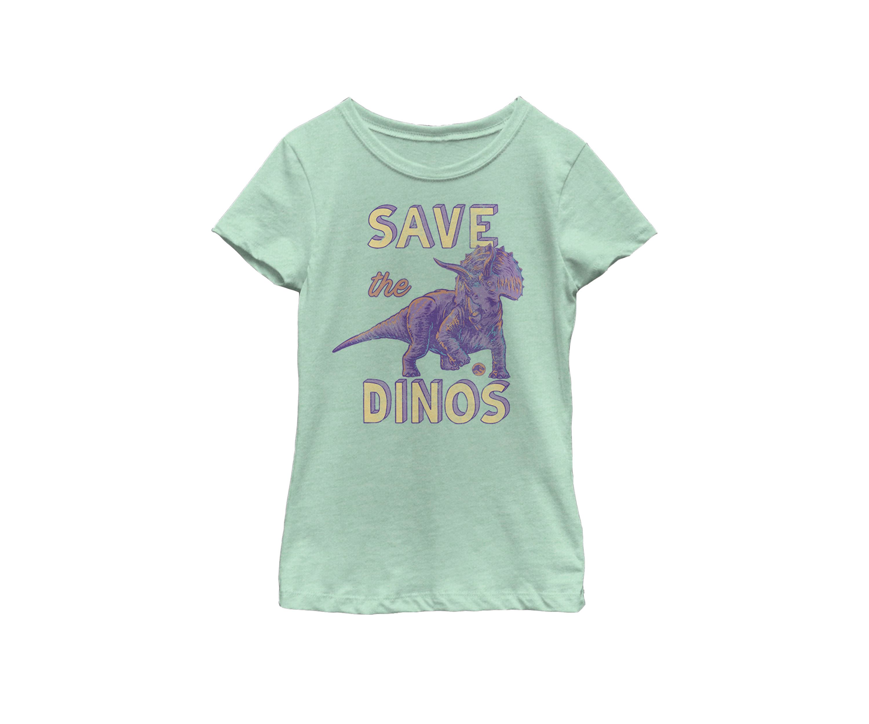 Save the Dinos Triceratops Short Sleeve Graphic T-Shirt