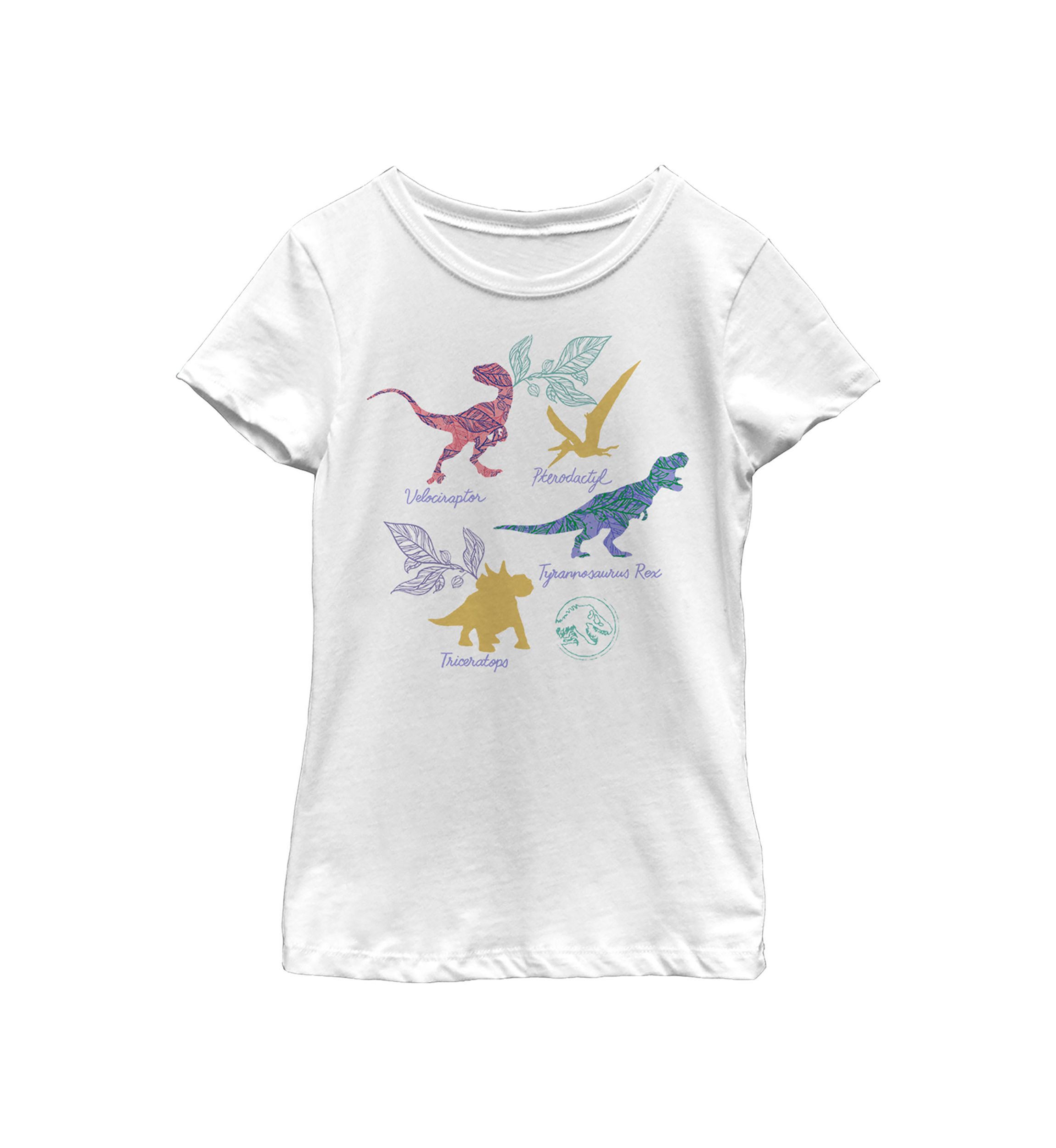 Girls 4-6x Dino List Graphic T-Shirt
