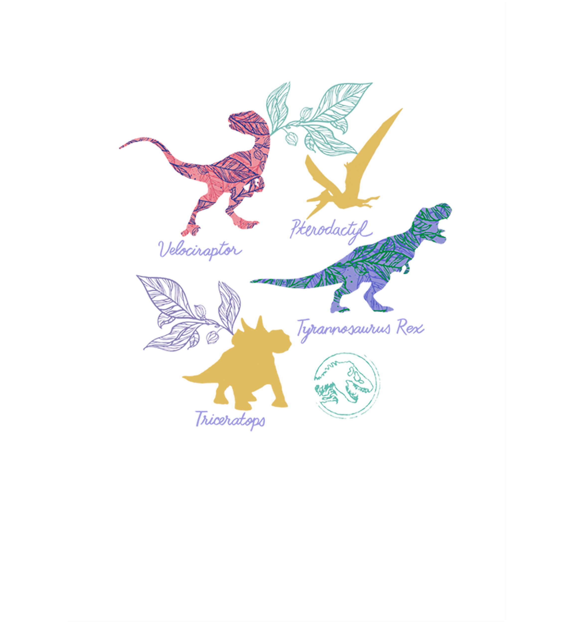 Girls 4-6x Dino List Graphic T-Shirt