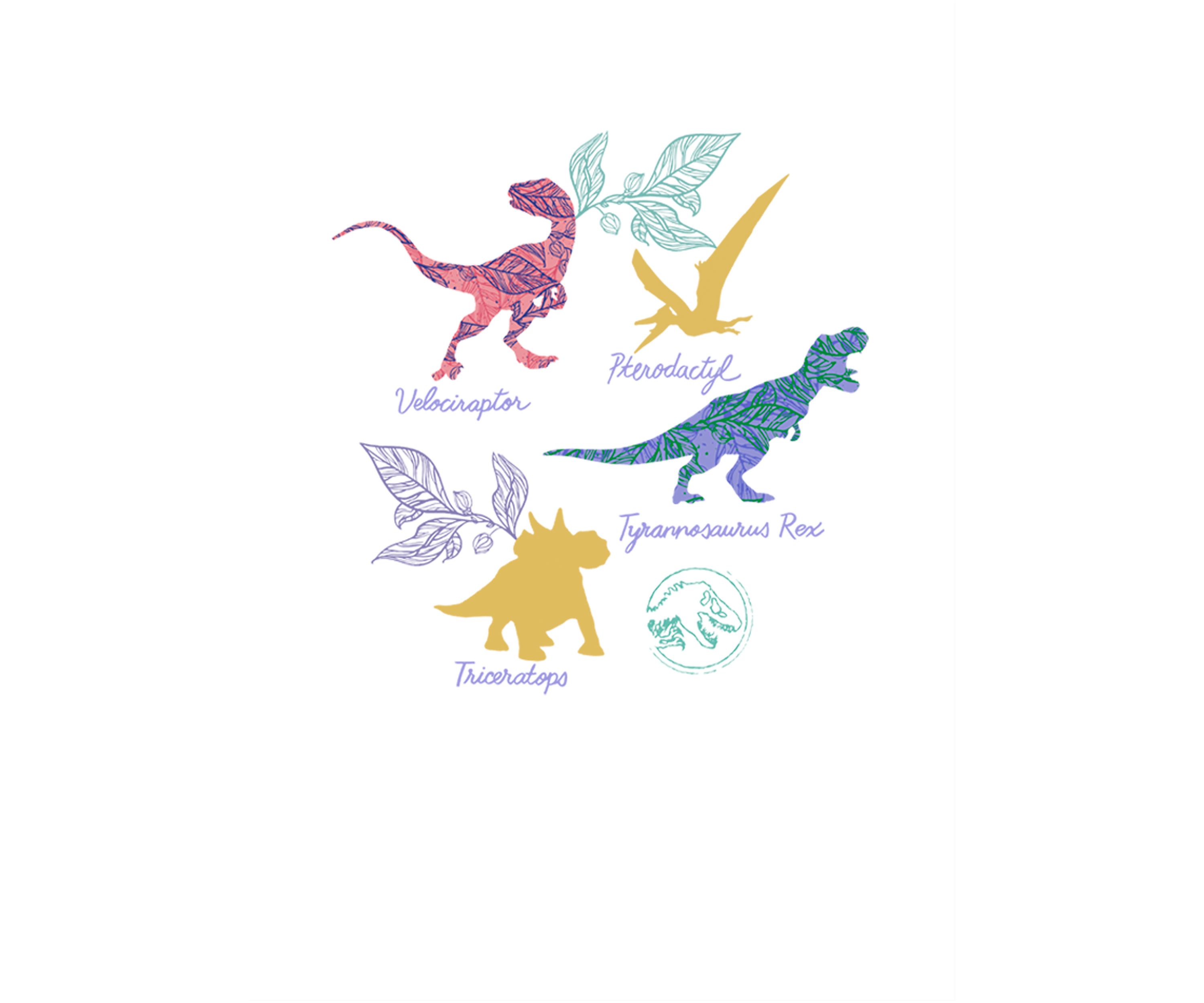 Girls 4-6x Dino List Graphic T-Shirt