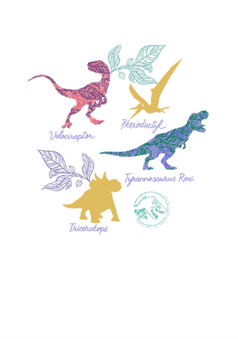 Girls 4-6x Dino List Graphic T-Shirt