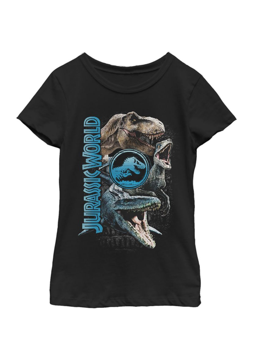 Girls 4-6x Dino Group Stack Graphic T-Shirt
