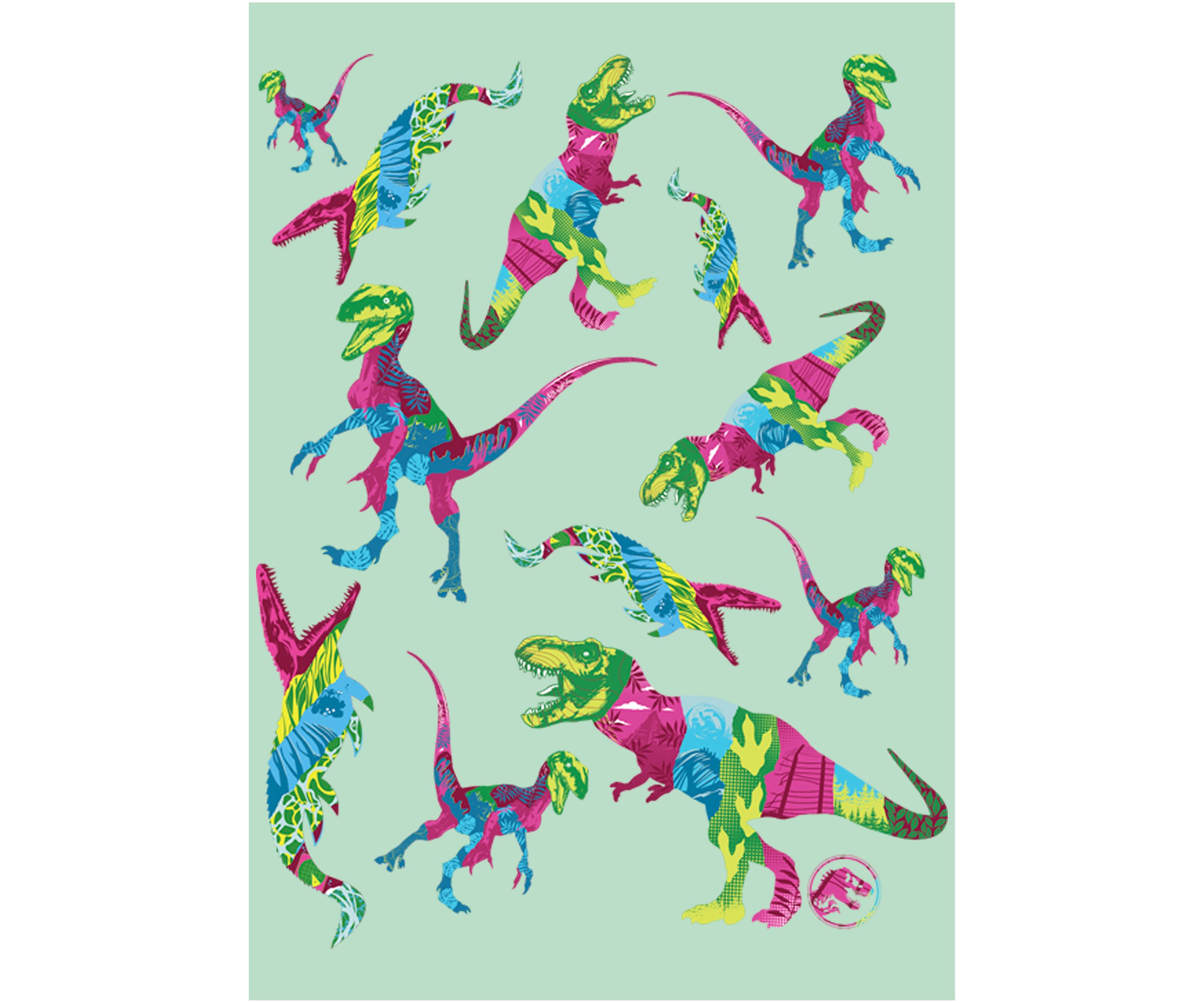 Girls 4-6x Colorful Dino Toss Graphic T-Shirt