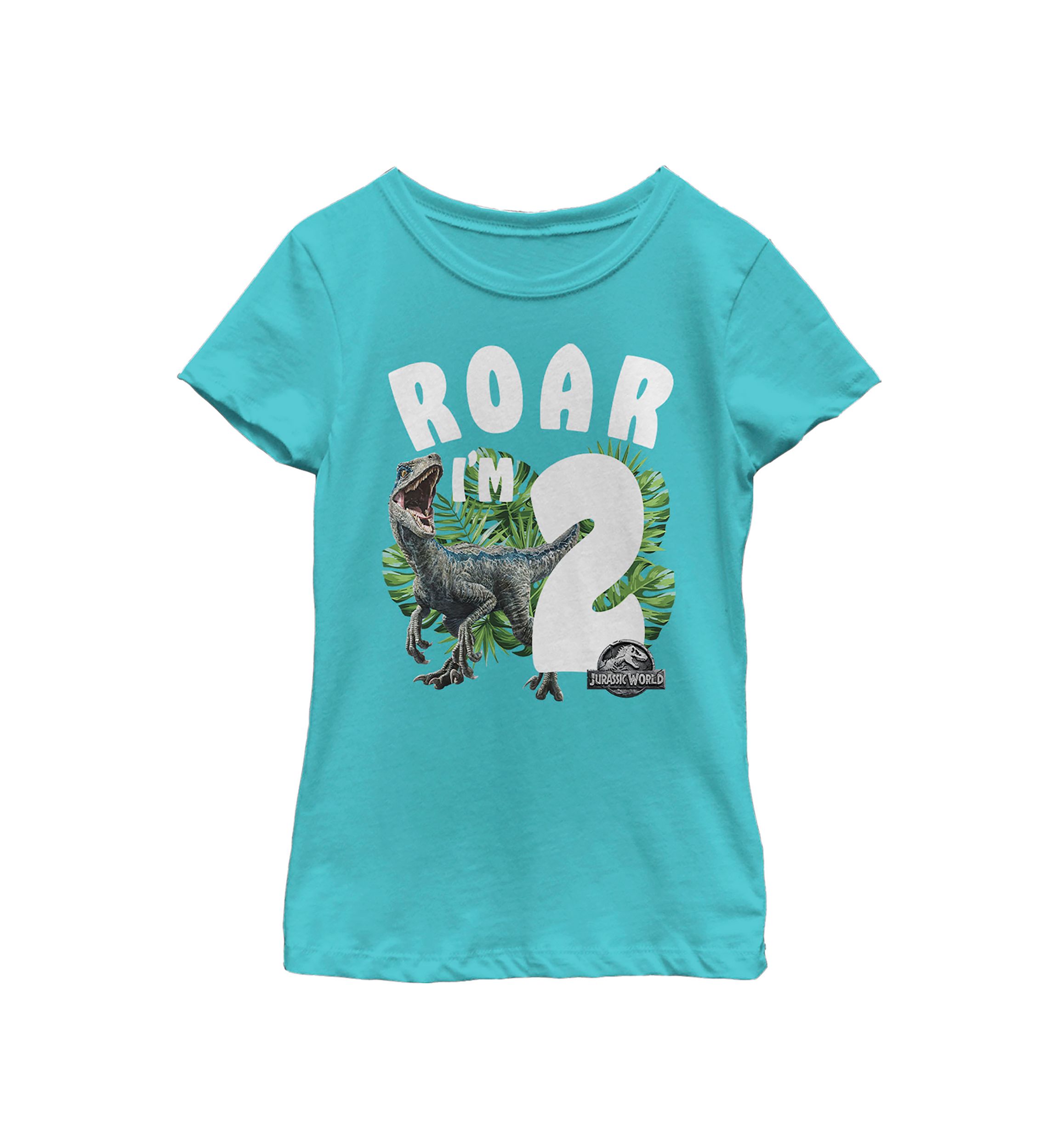 Girls 46x Jurrassic World Rawr Birthday 2 Graphic Top