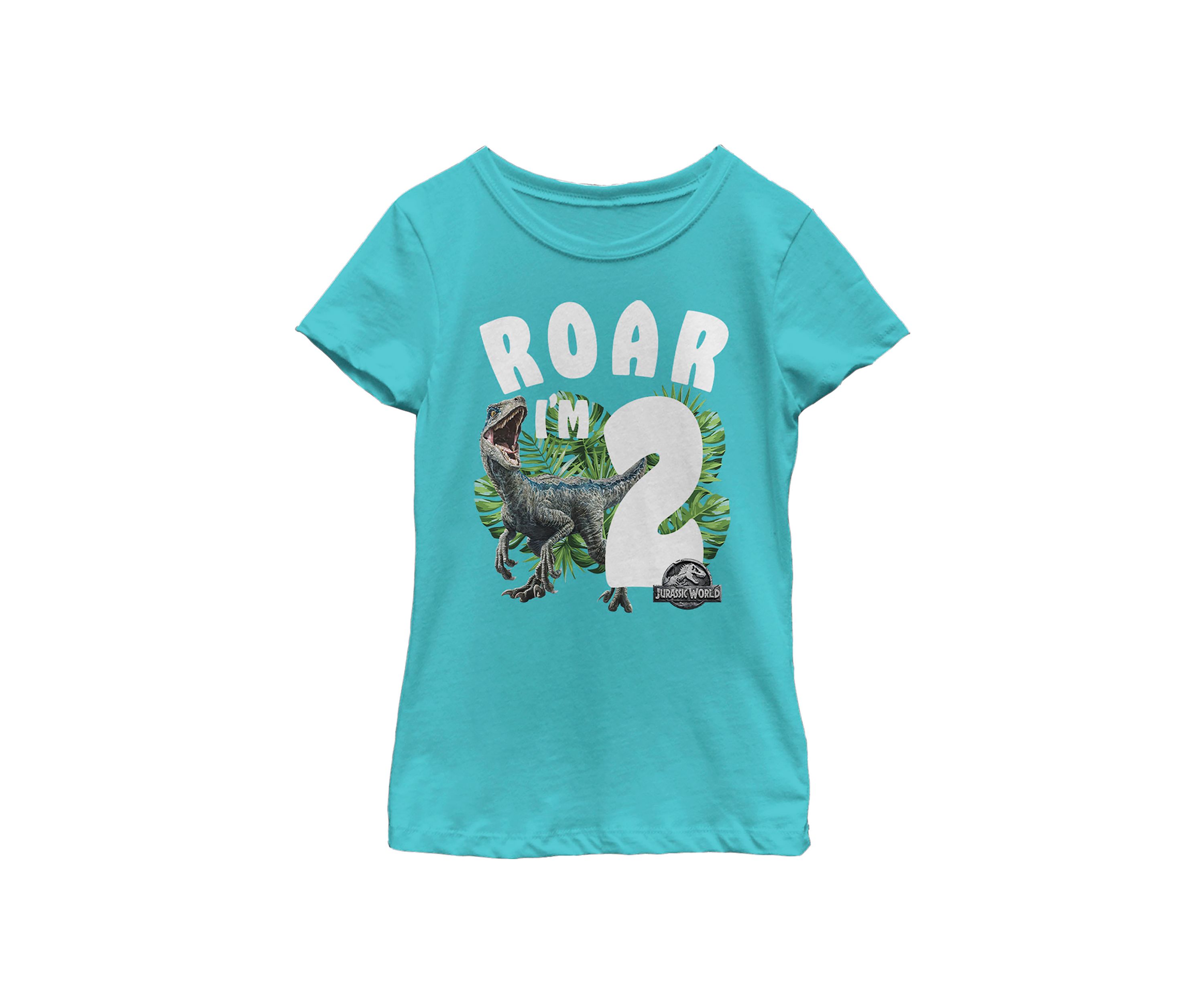 Girls 46x Jurrassic World Rawr Birthday 2 Graphic Top
