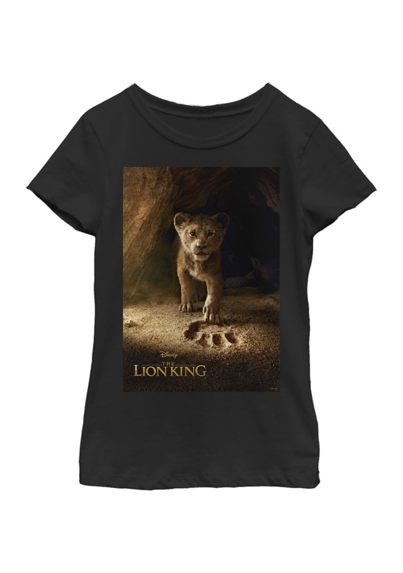 Girls 46x Lion King (Live Action) Simba Poster Graphic Top