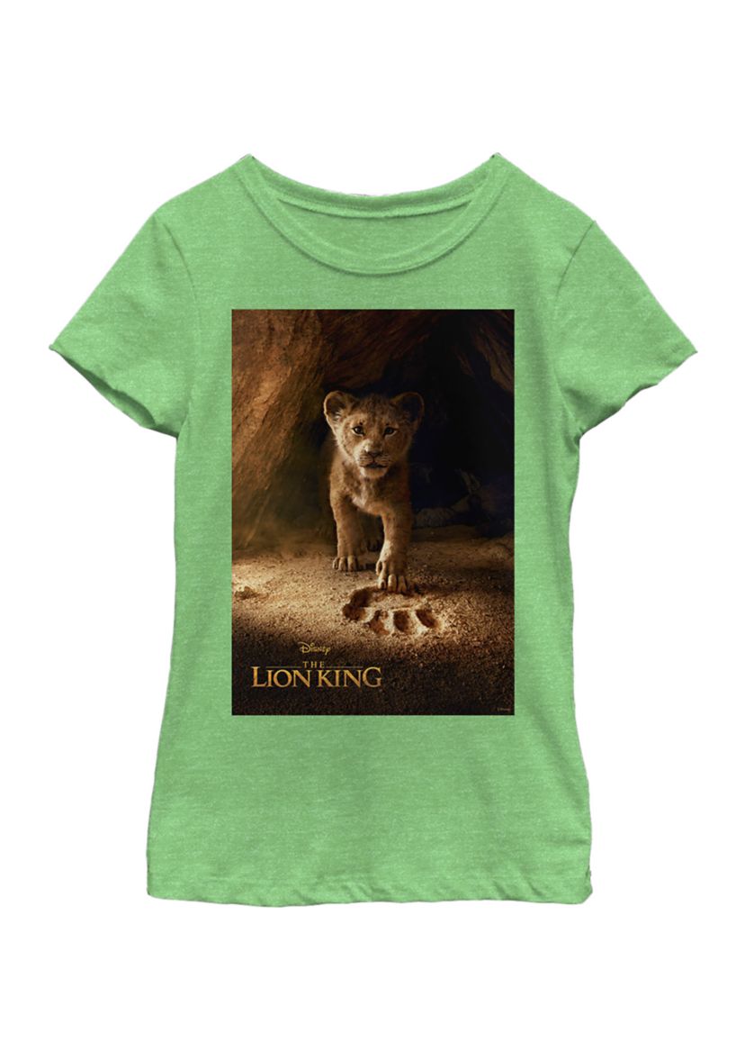 Girls 46x Lion King (Live Action) Simba Poster Graphic Top
