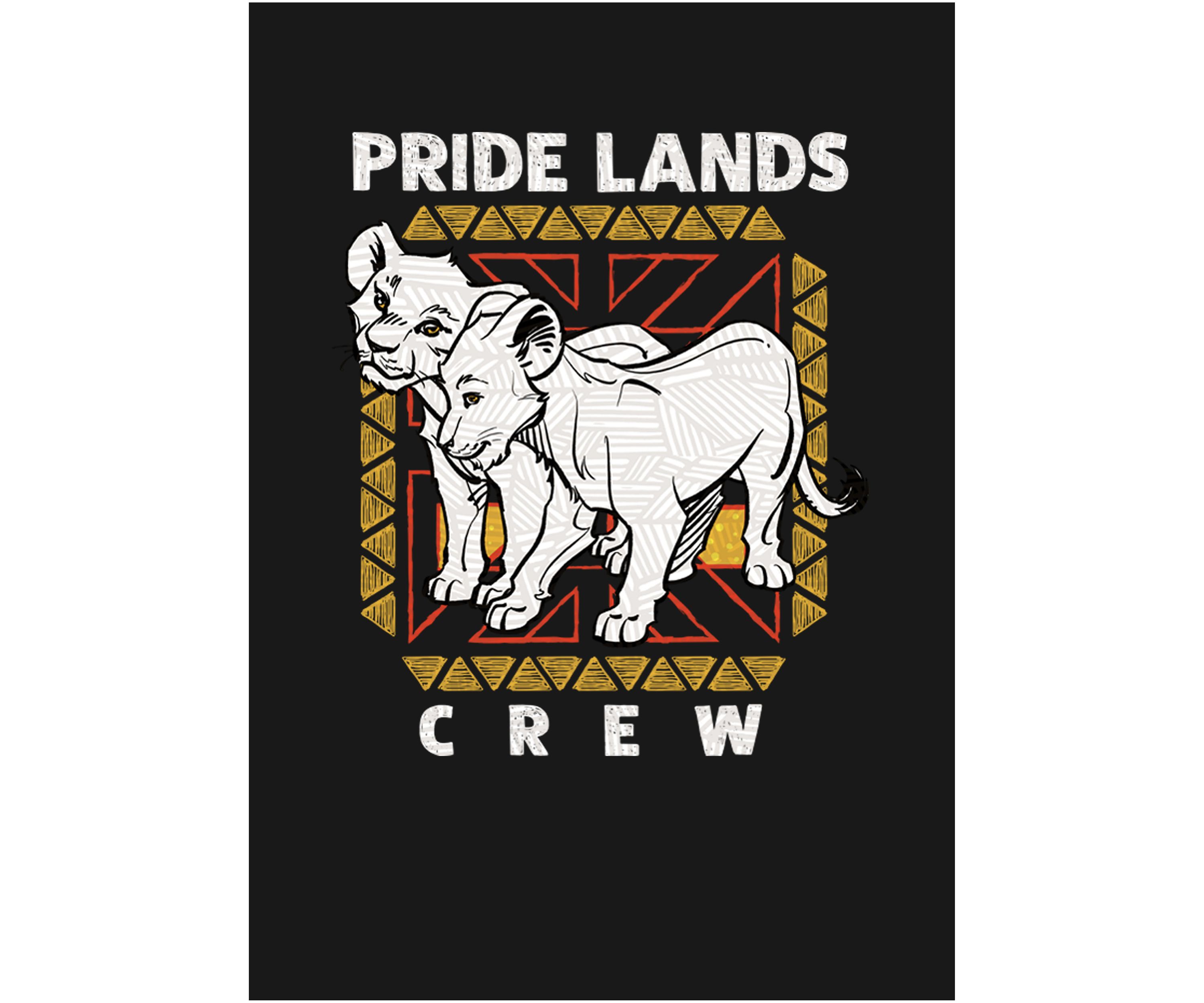 Girls 46x Lion King (Live Action) Pride Lands Crew Graphic Top