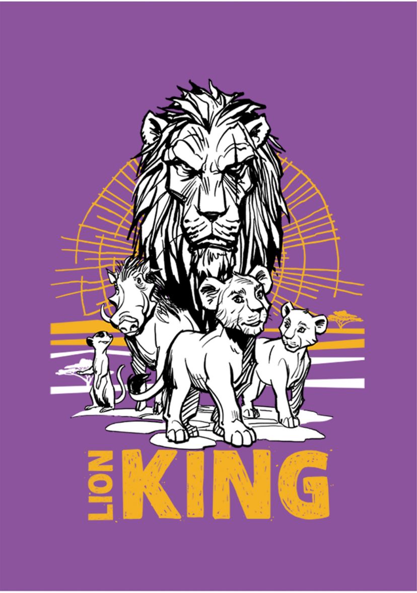 Girls 46x Lion King (Live Action) Lion King Group Graphic Top
