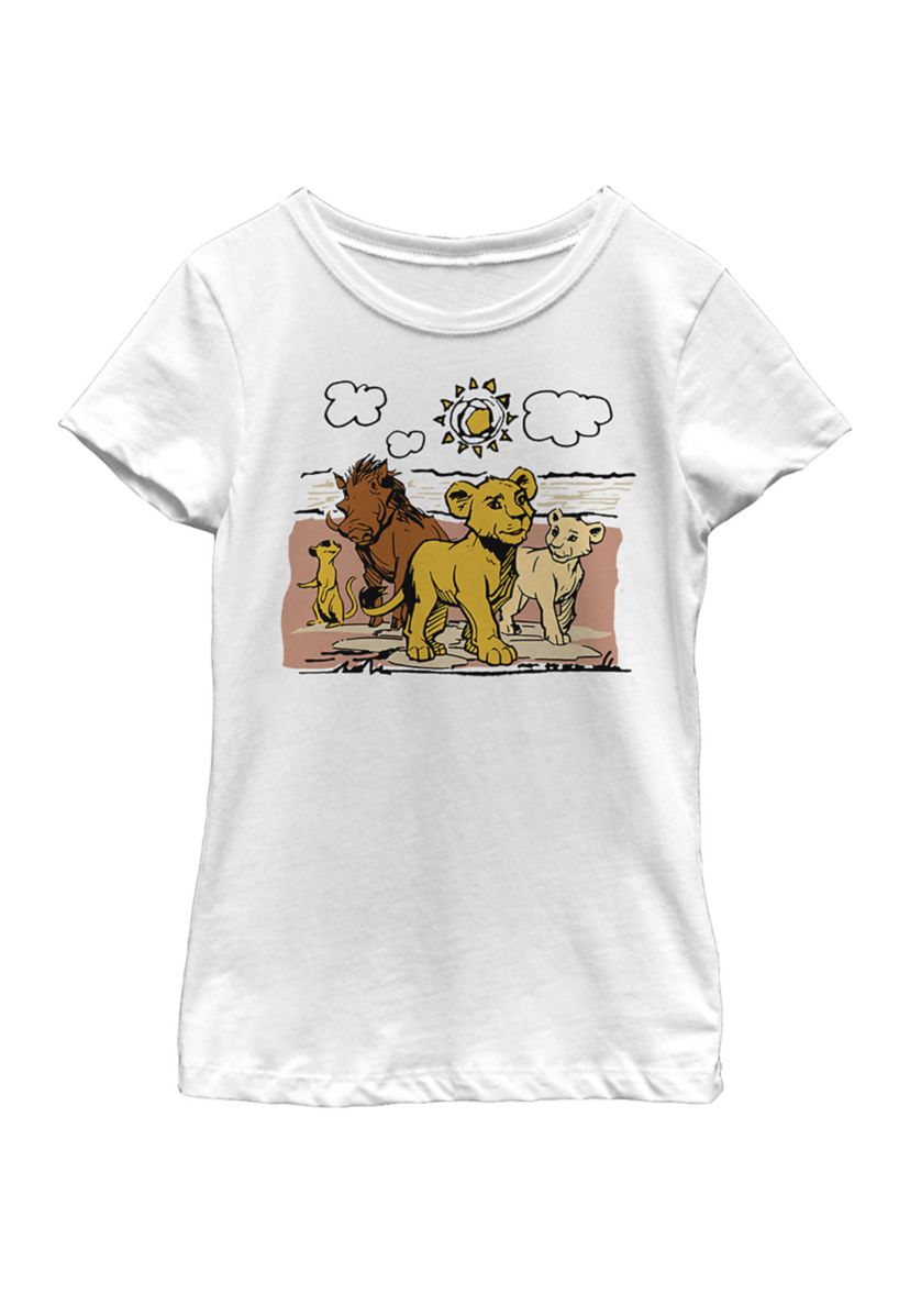 Girls 46x Lion King (Live Action) Hakuna Group Graphic Top