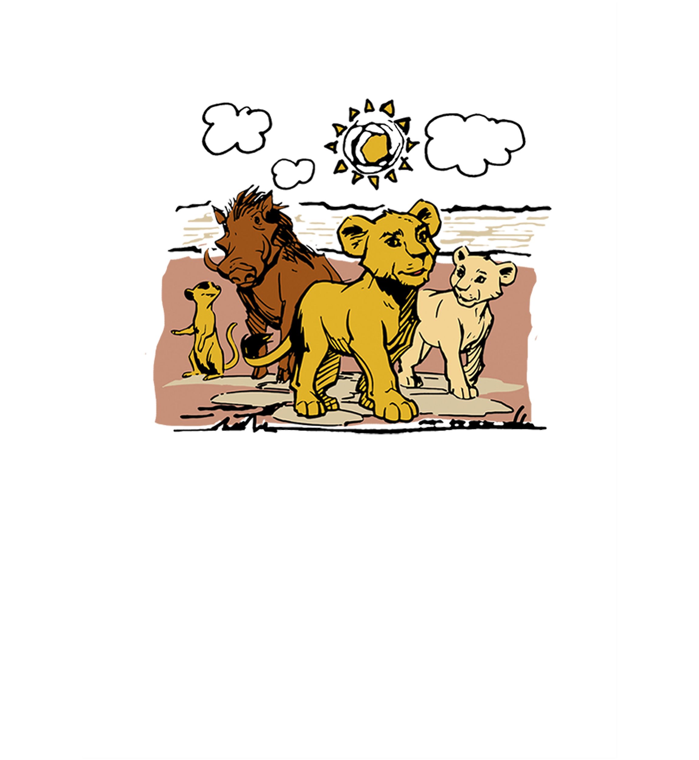 Girls 46x Lion King (Live Action) Hakuna Group Graphic Top
