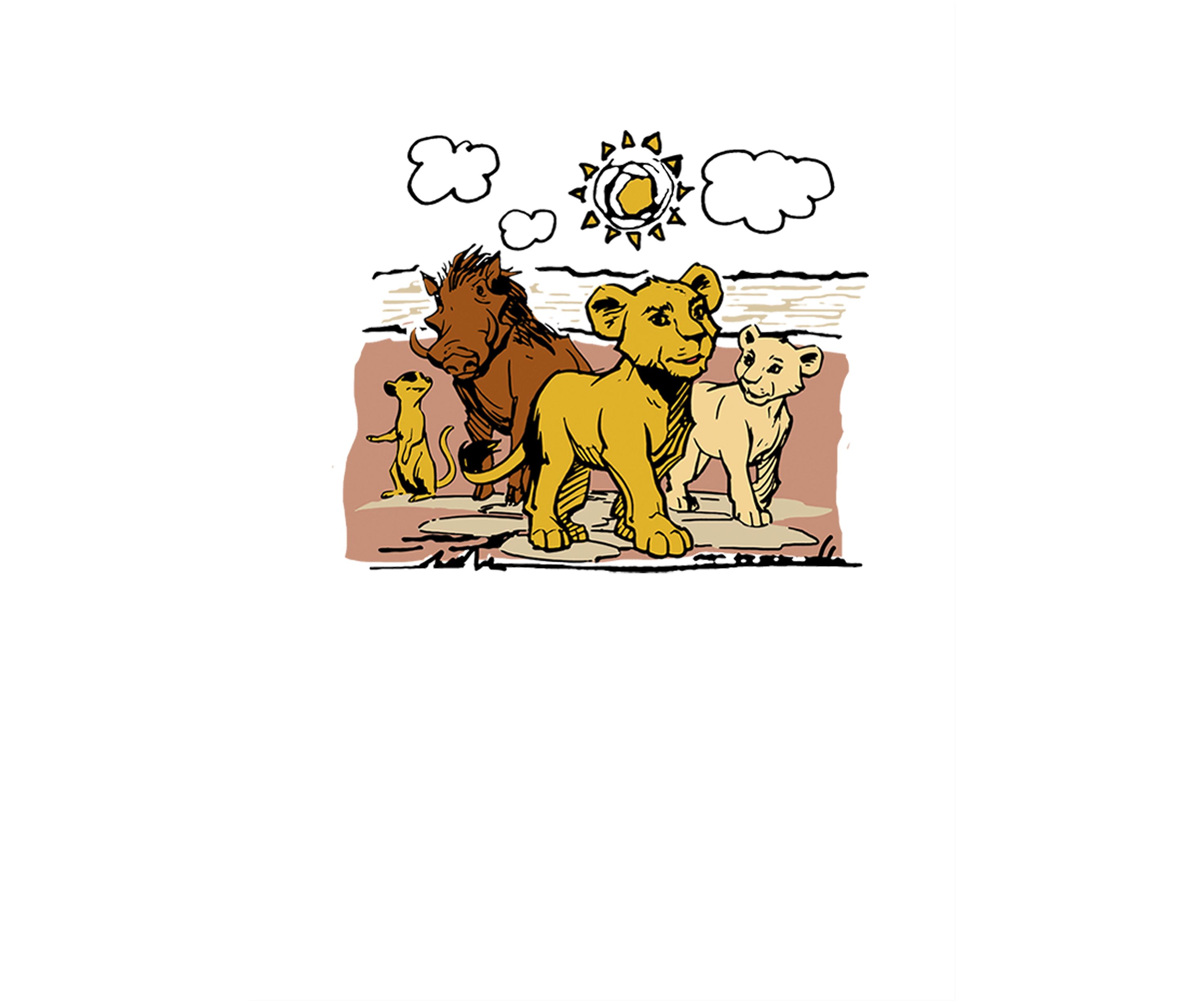 Girls 46x Lion King (Live Action) Hakuna Group Graphic Top