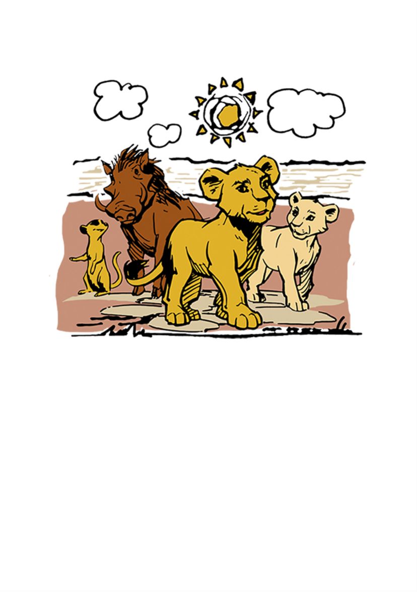 Girls 46x Lion King (Live Action) Hakuna Group Graphic Top