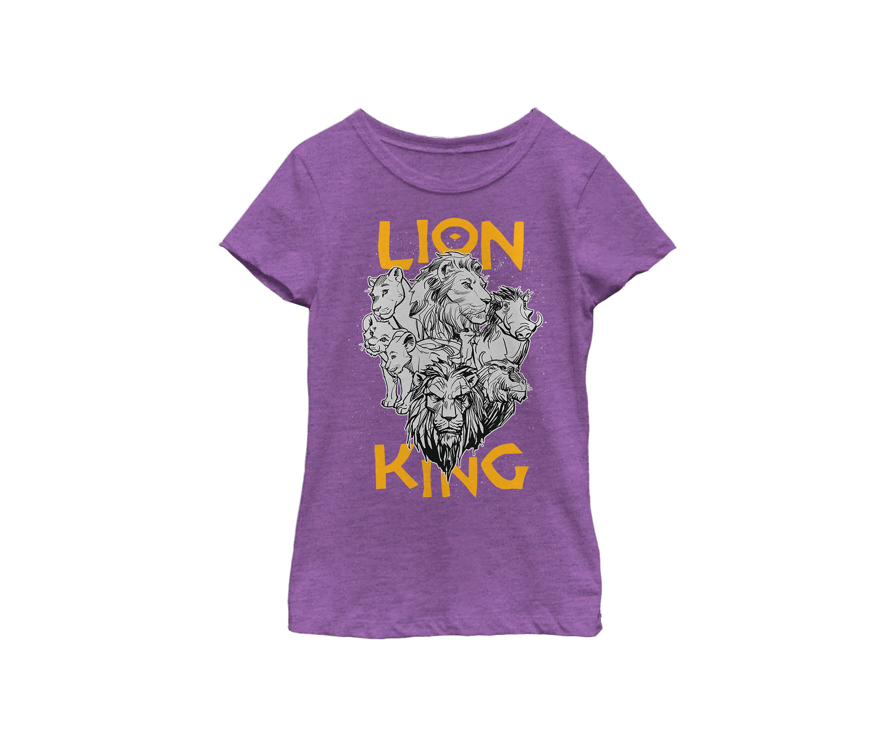 Girls 46x Lion King (Live Action) Cast Photo Graphic Top