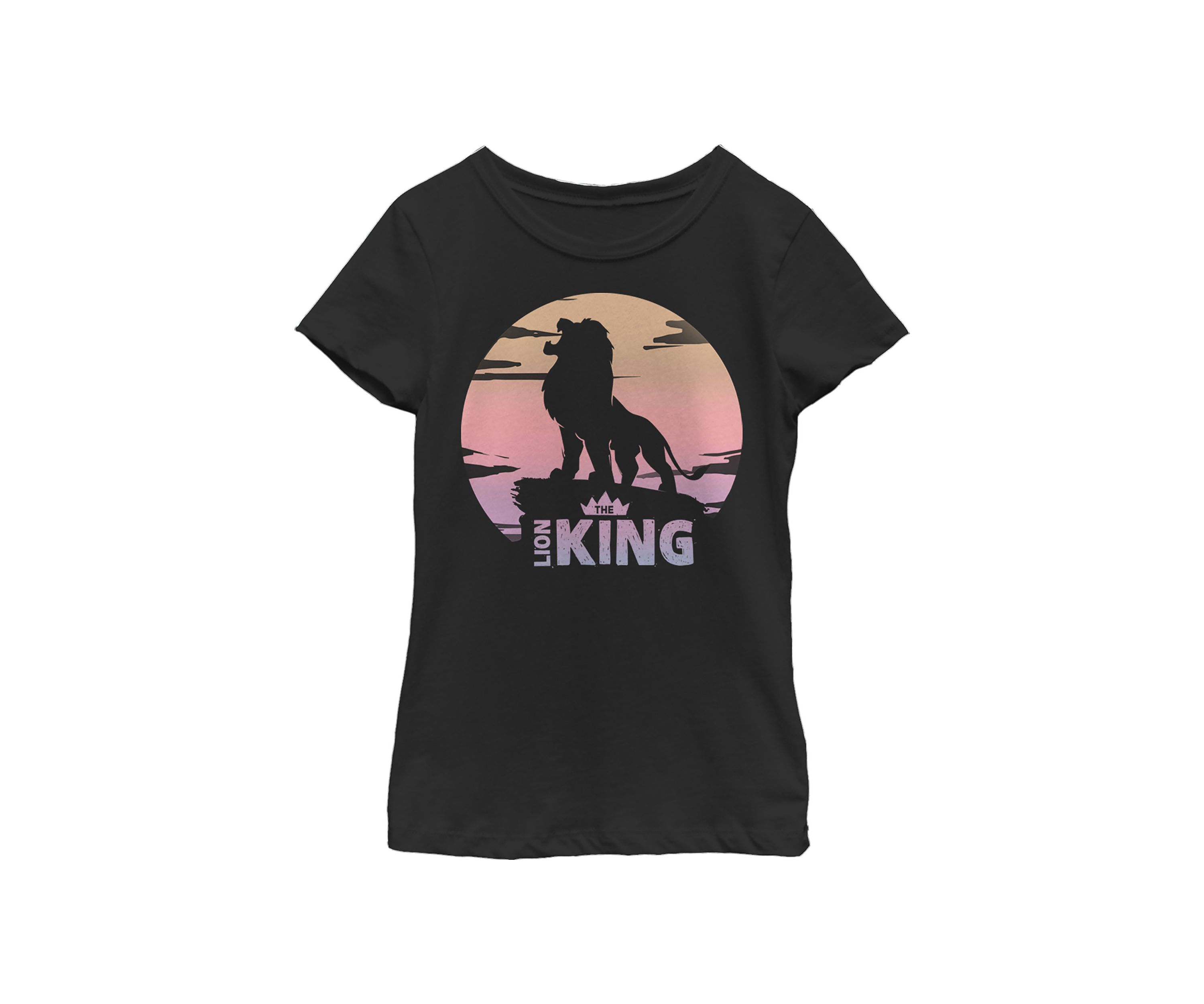 Girls 46x Lion King (Live Action) Sunset Logo Graphic Top