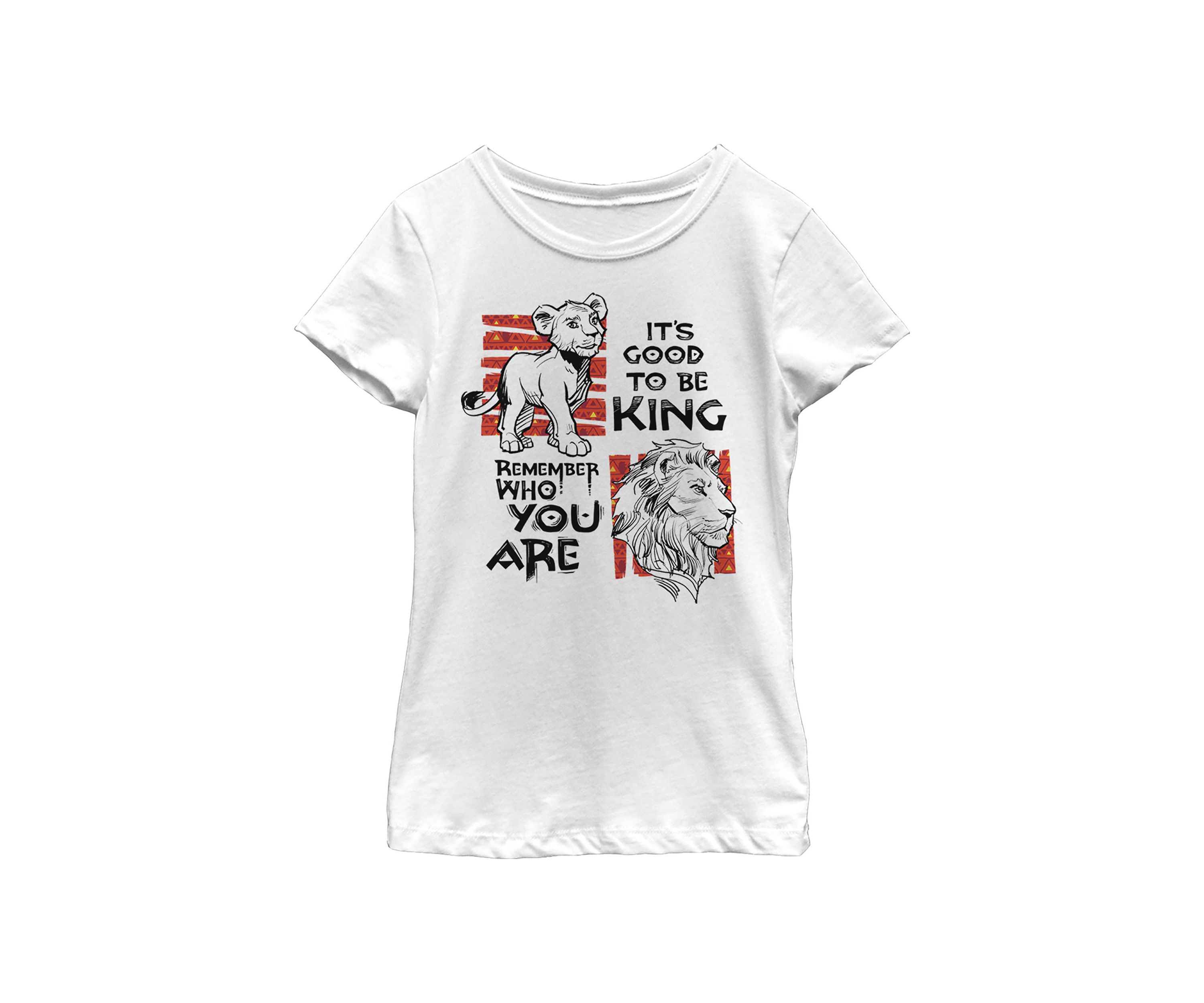 Girls 46x Lion King (Live Action) Simba Text Graphic Top