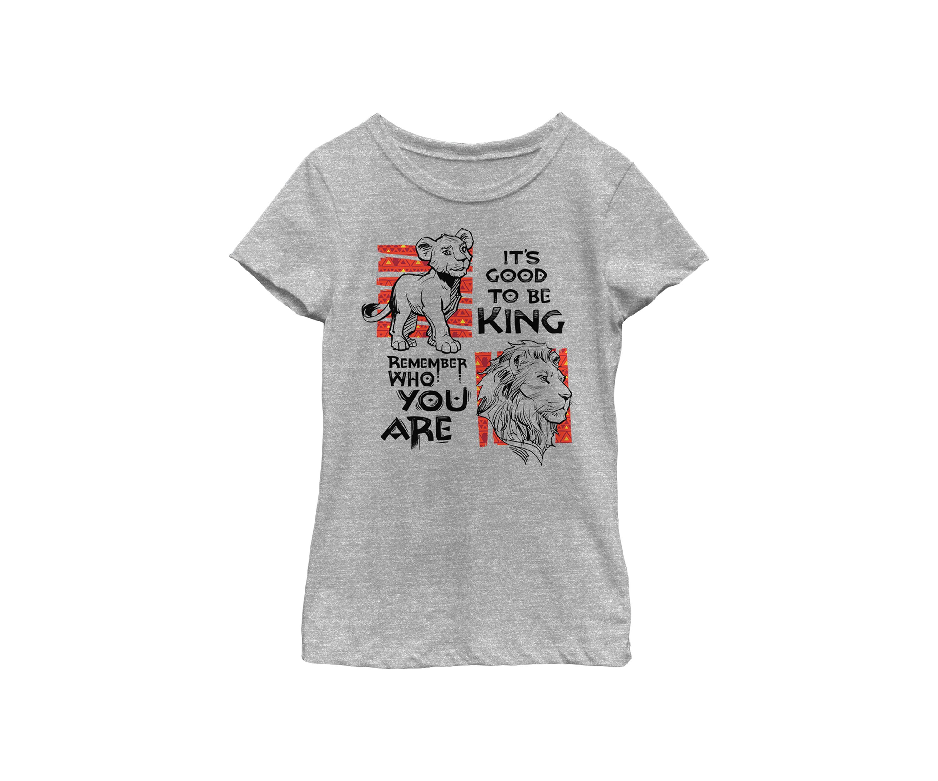 Girls 46x Lion King (Live Action) Simba Text Graphic Top