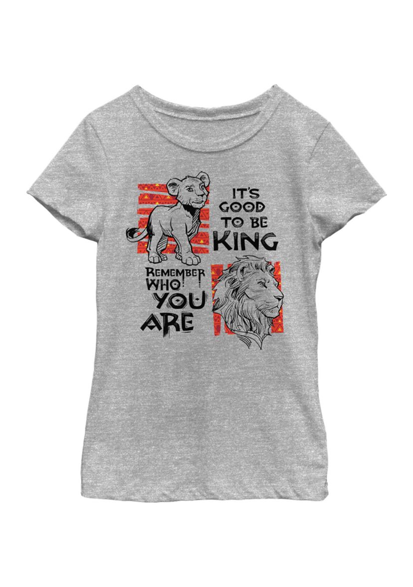 Girls 46x Lion King (Live Action) Simba Text Graphic Top