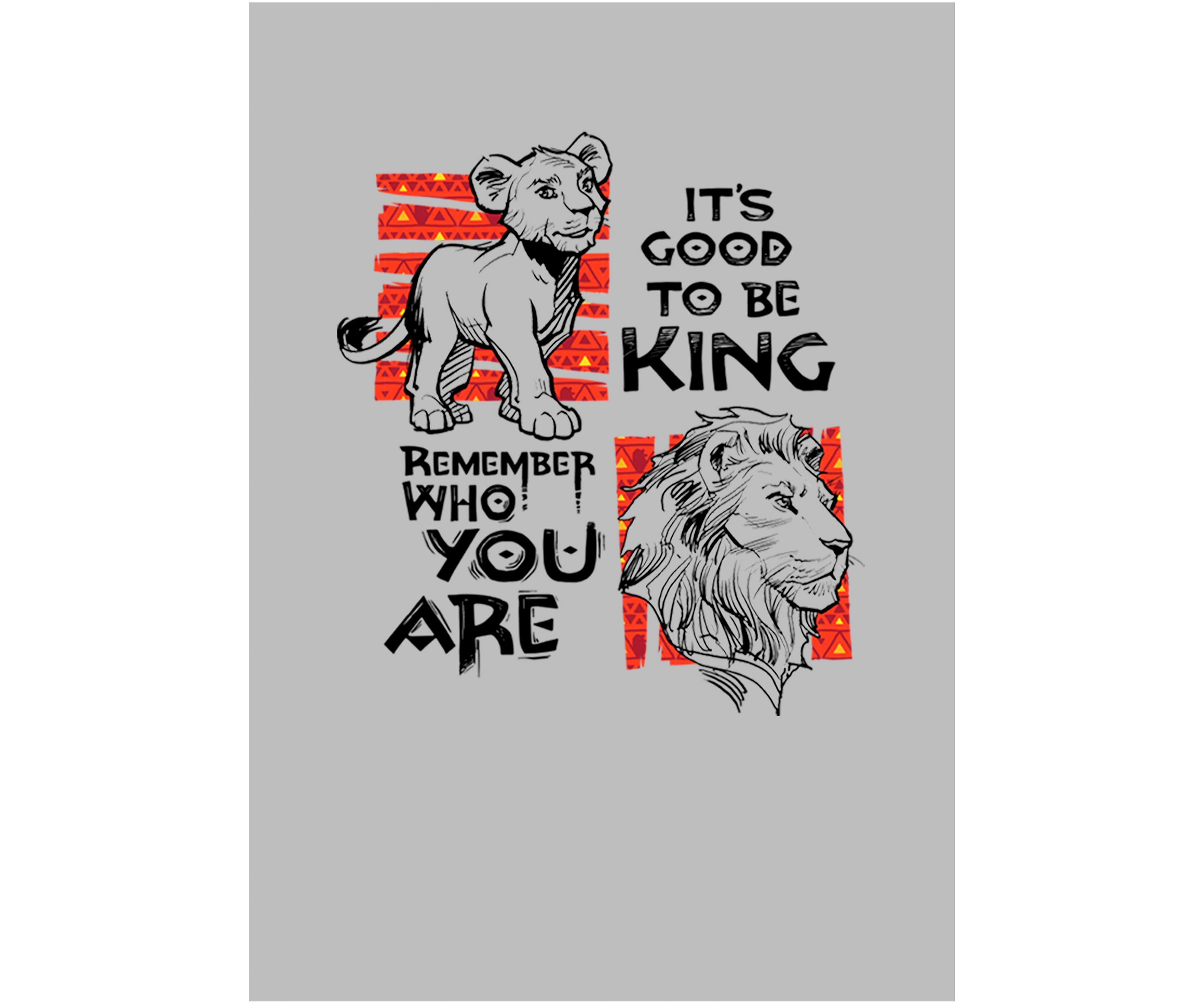Girls 46x Lion King (Live Action) Simba Text Graphic Top