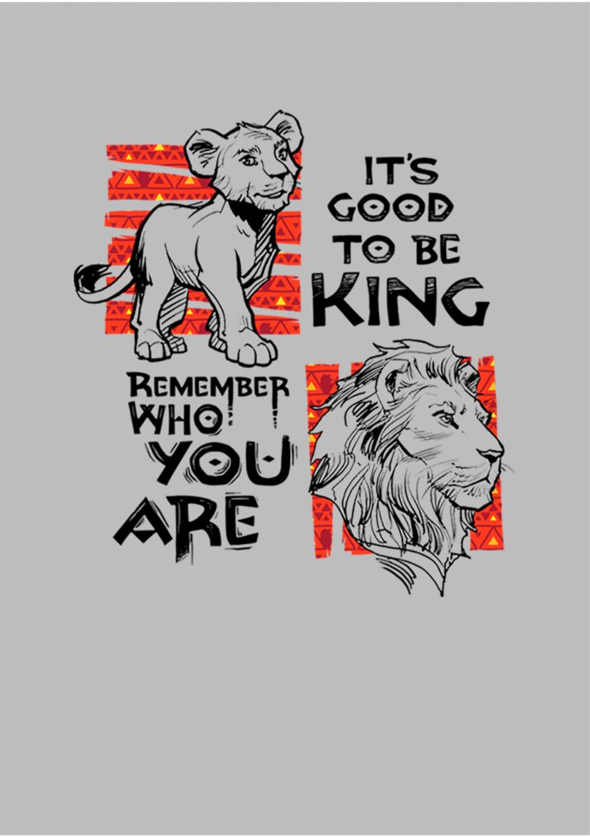 Girls 46x Lion King (Live Action) Simba Text Graphic Top