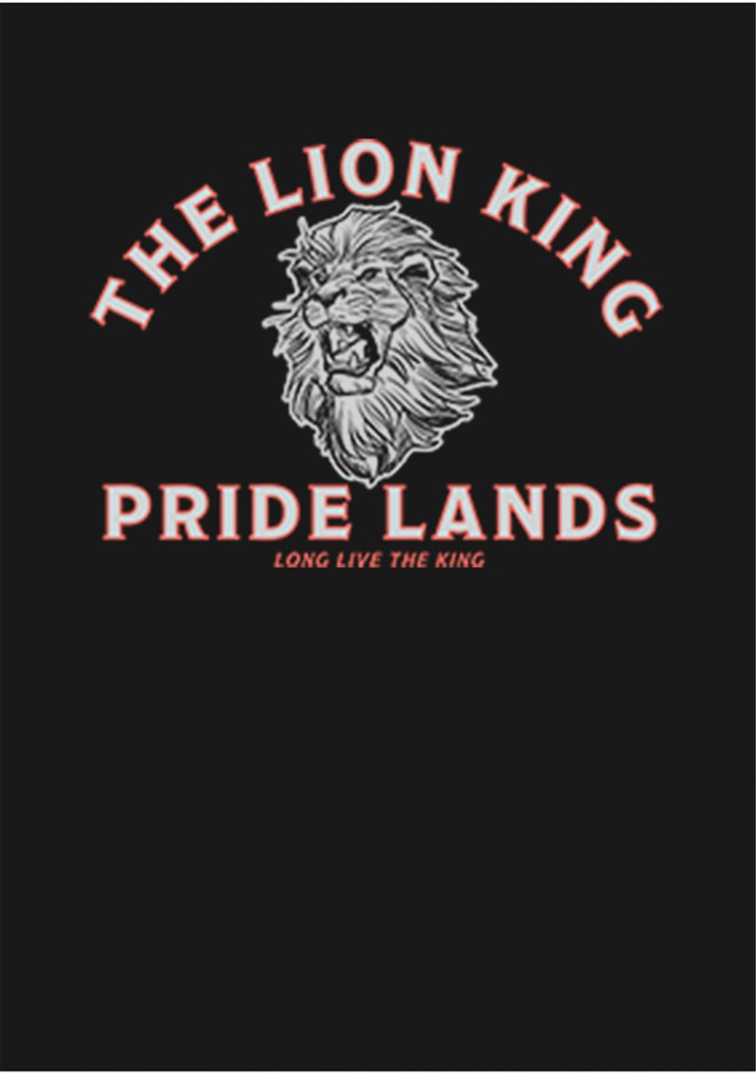 Girls 46x Lion King (Live Action) Minimal Lion King Back Graphic Top