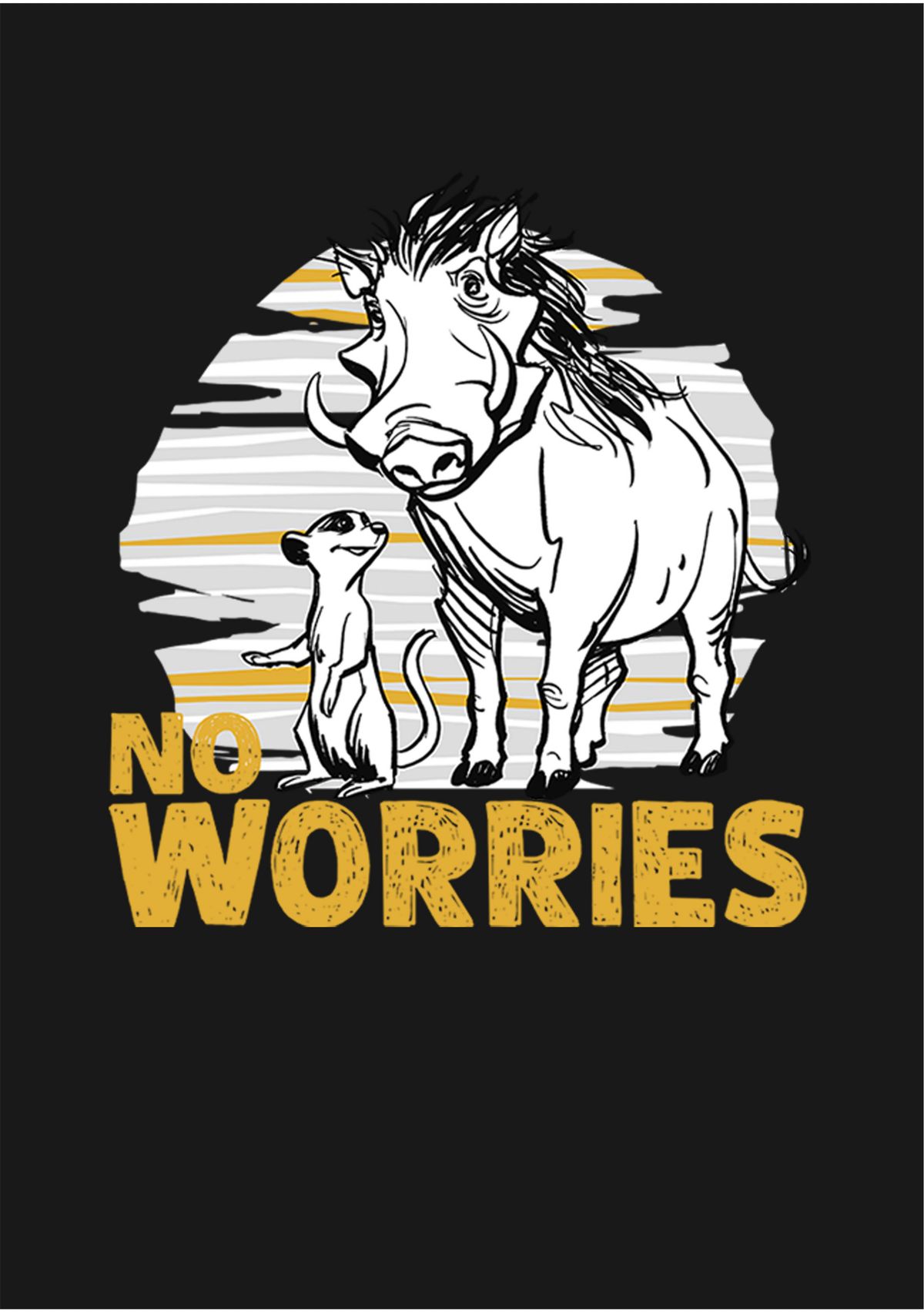 Girls 46x Lion King (Live Action) No Worries Club Graphic Top