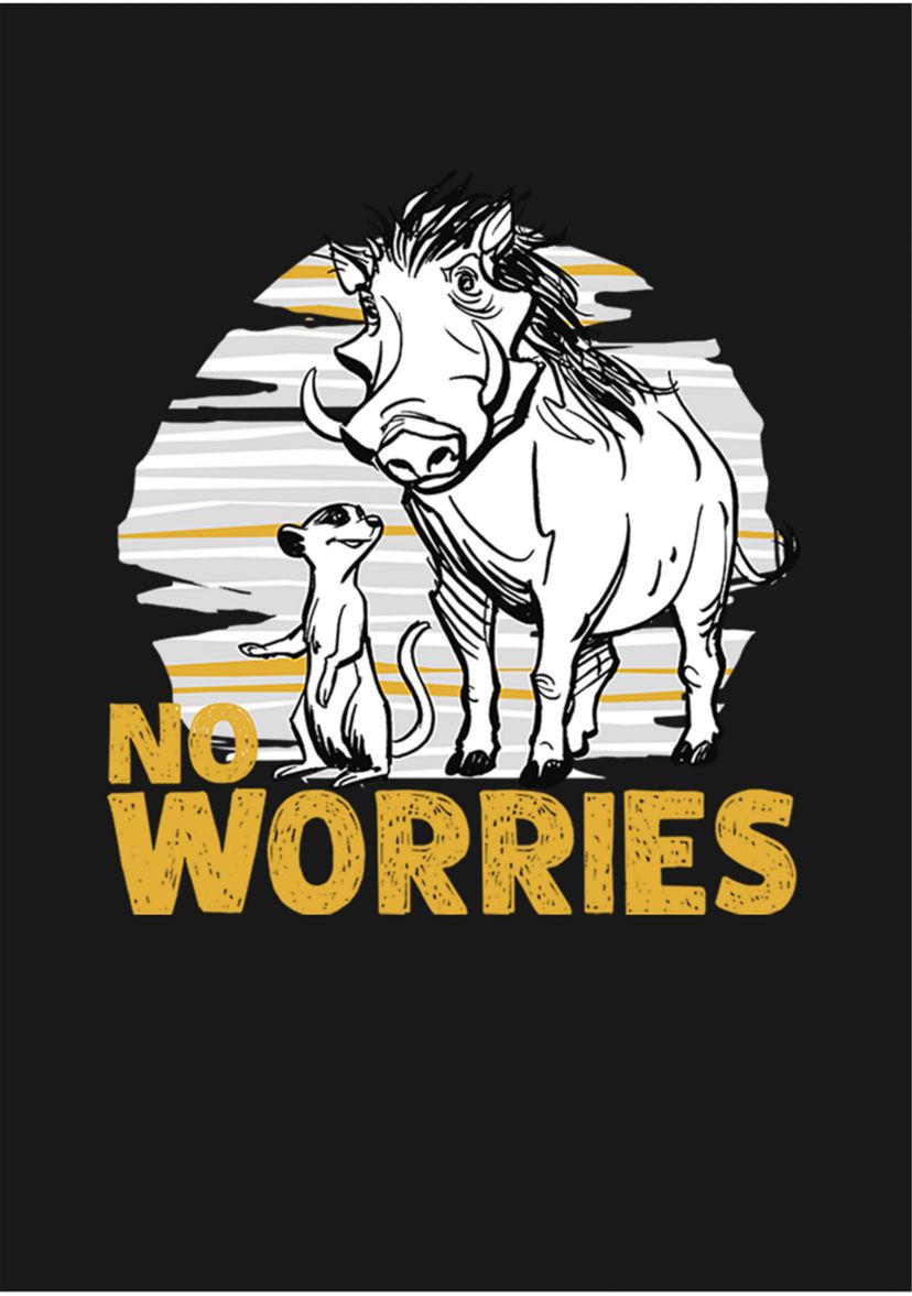 Girls 46x Lion King (Live Action) No Worries Club Graphic Top