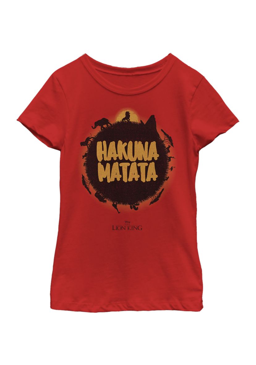 Girls 46x Lion King (Live Action) Hakuna Matata Sun Graphic Top