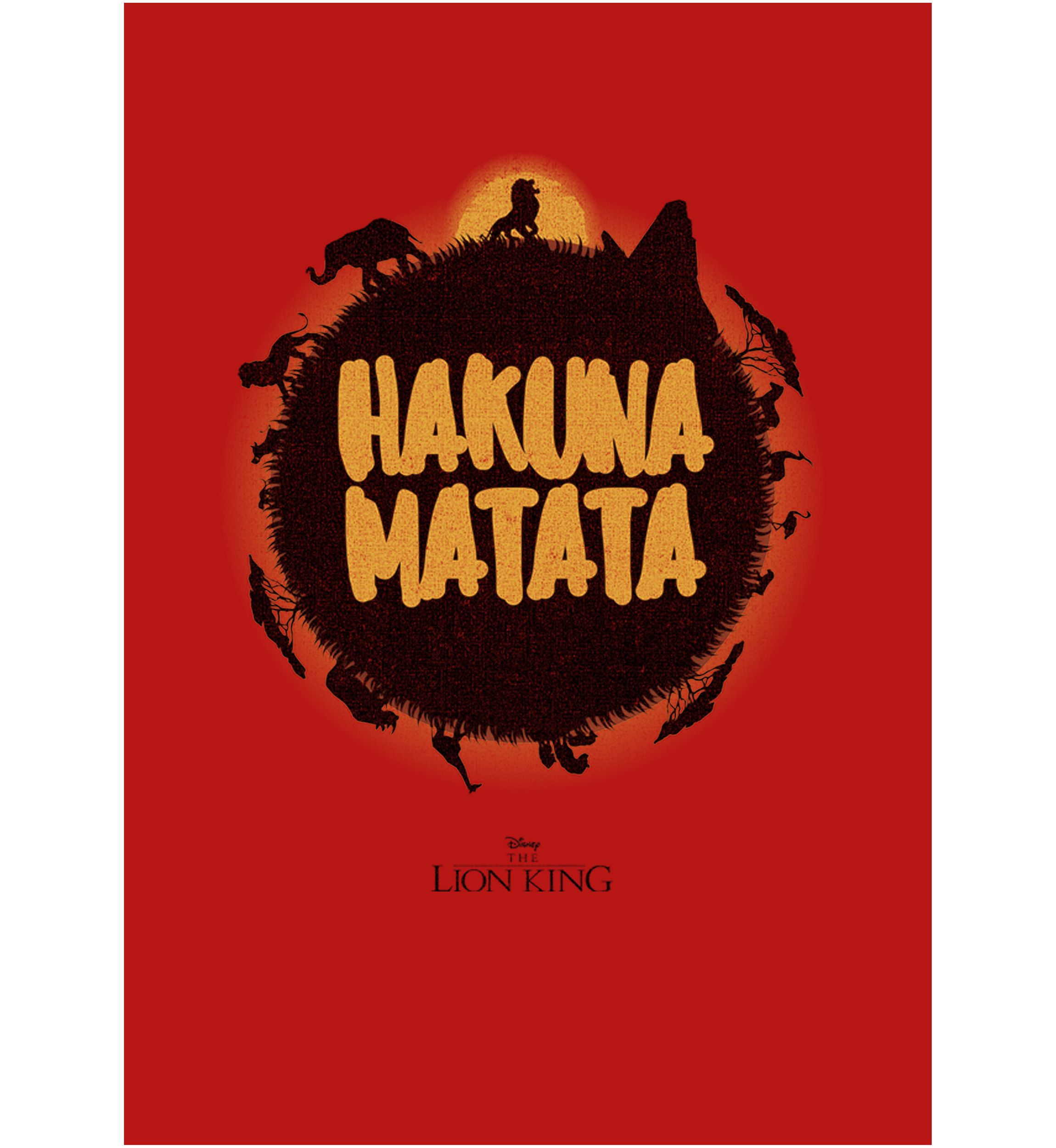 Girls 46x Lion King (Live Action) Hakuna Matata Sun Graphic Top