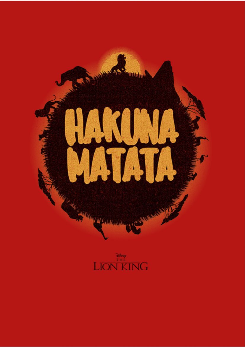 Girls 46x Lion King (Live Action) Hakuna Matata Sun Graphic Top