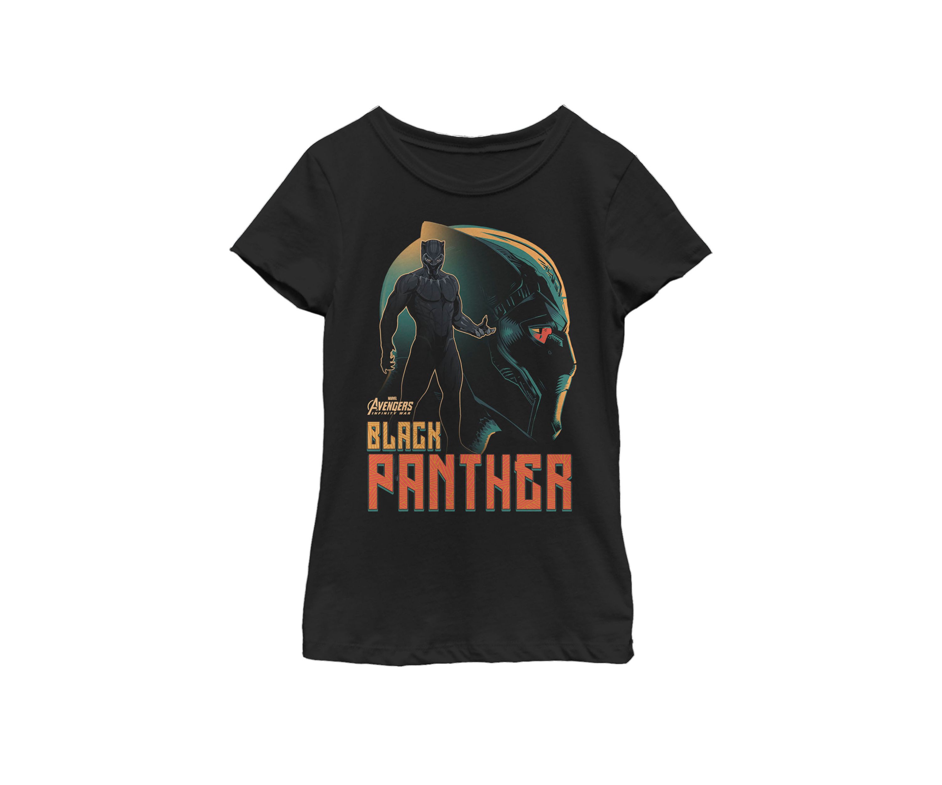 Infinity War Black Panther Profile Short Sleeve Graphic T-Shirt