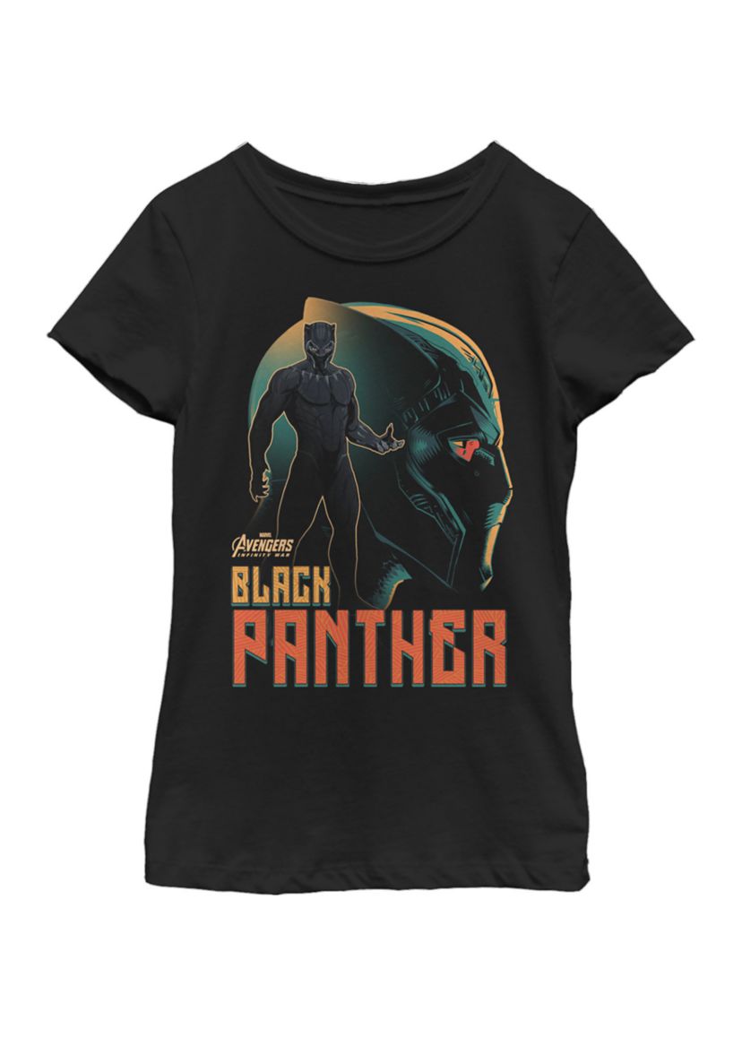 Infinity War Black Panther Profile Short Sleeve Graphic T-Shirt
