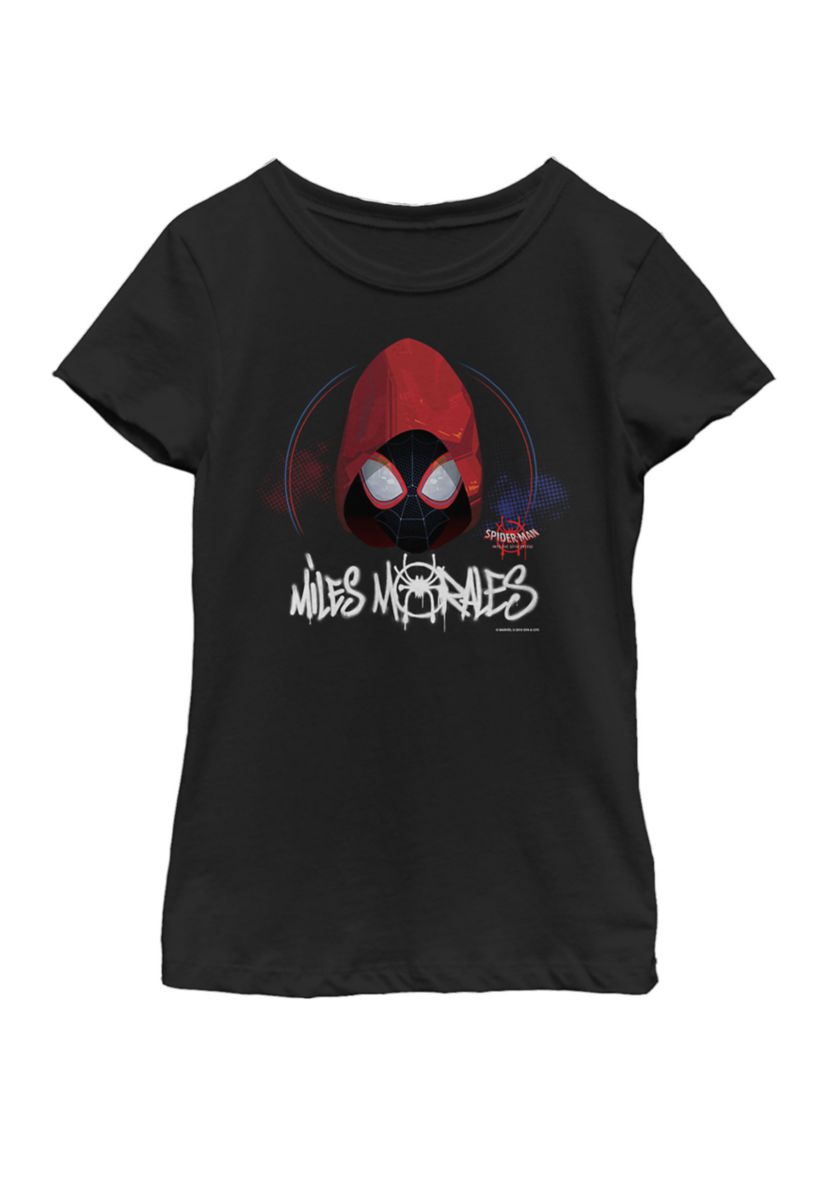 Spiderverse Spider-Man Red Hood Short Sleeve Graphic T-Shirt