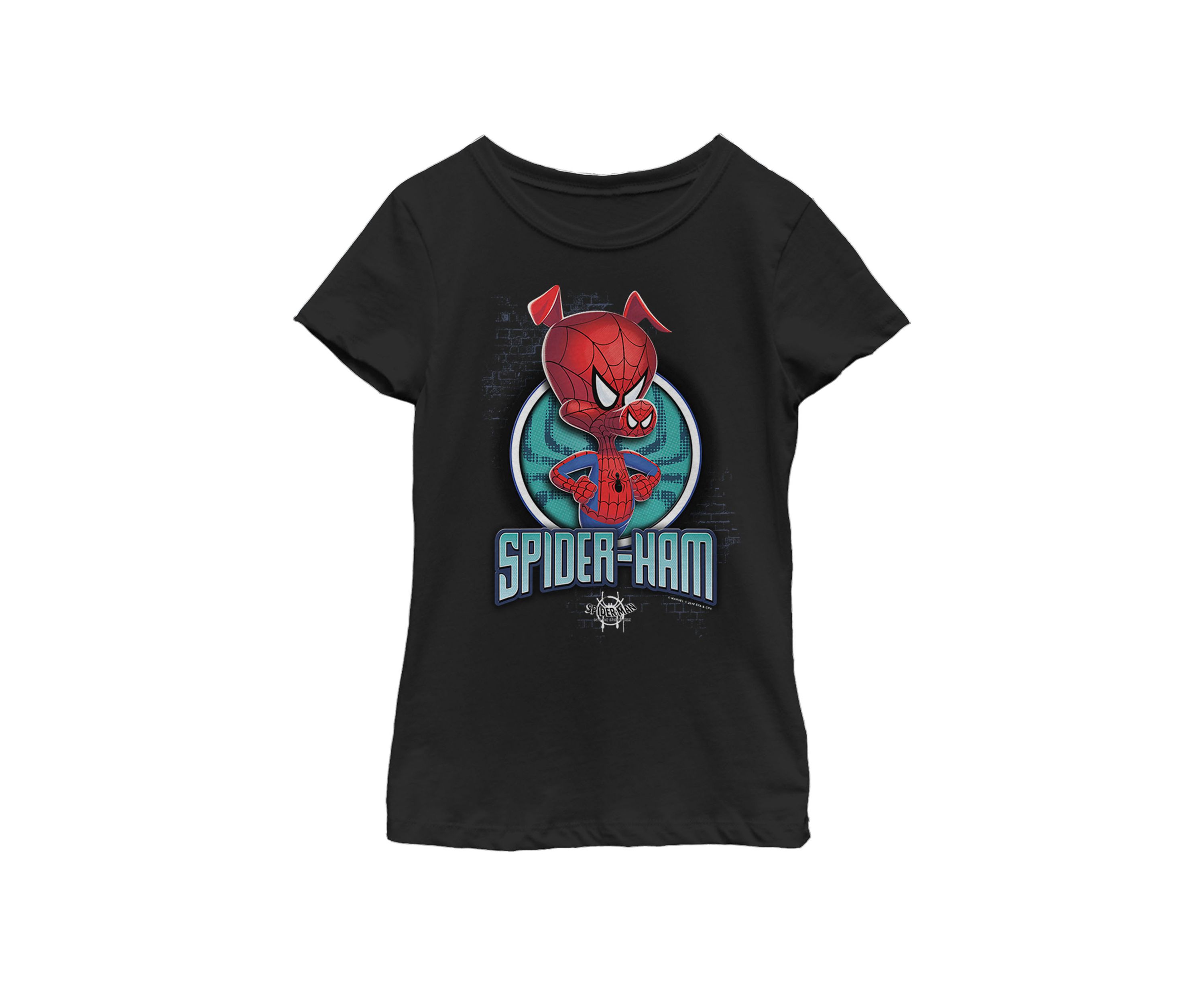 Spiderverse Spider-Ham Pose Short Sleeve Graphic T-Shirt