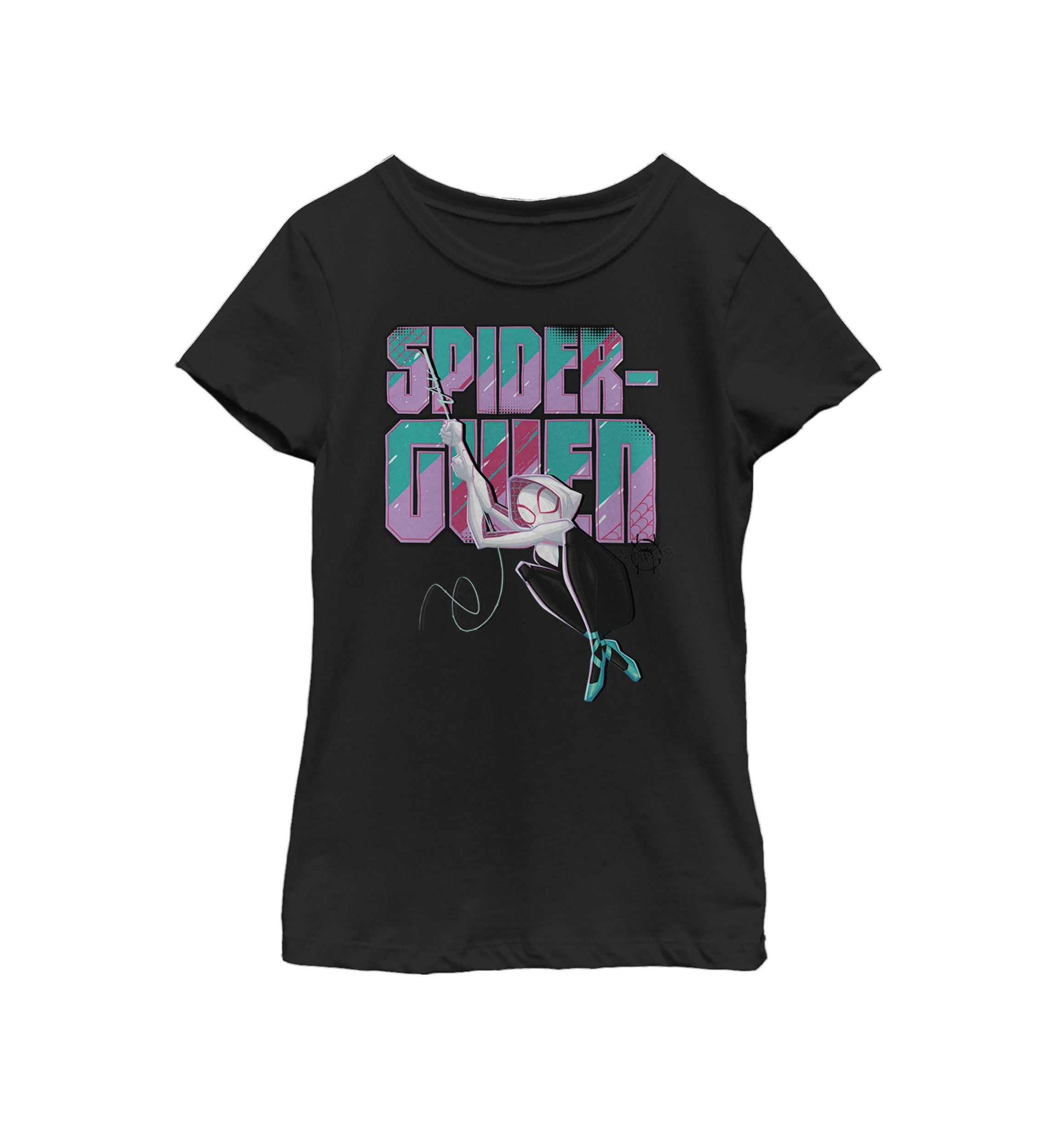 Girls 7-16 Spider-Man Spiderverse Gwen Swing Short Sleeve Graphic T-Shirt