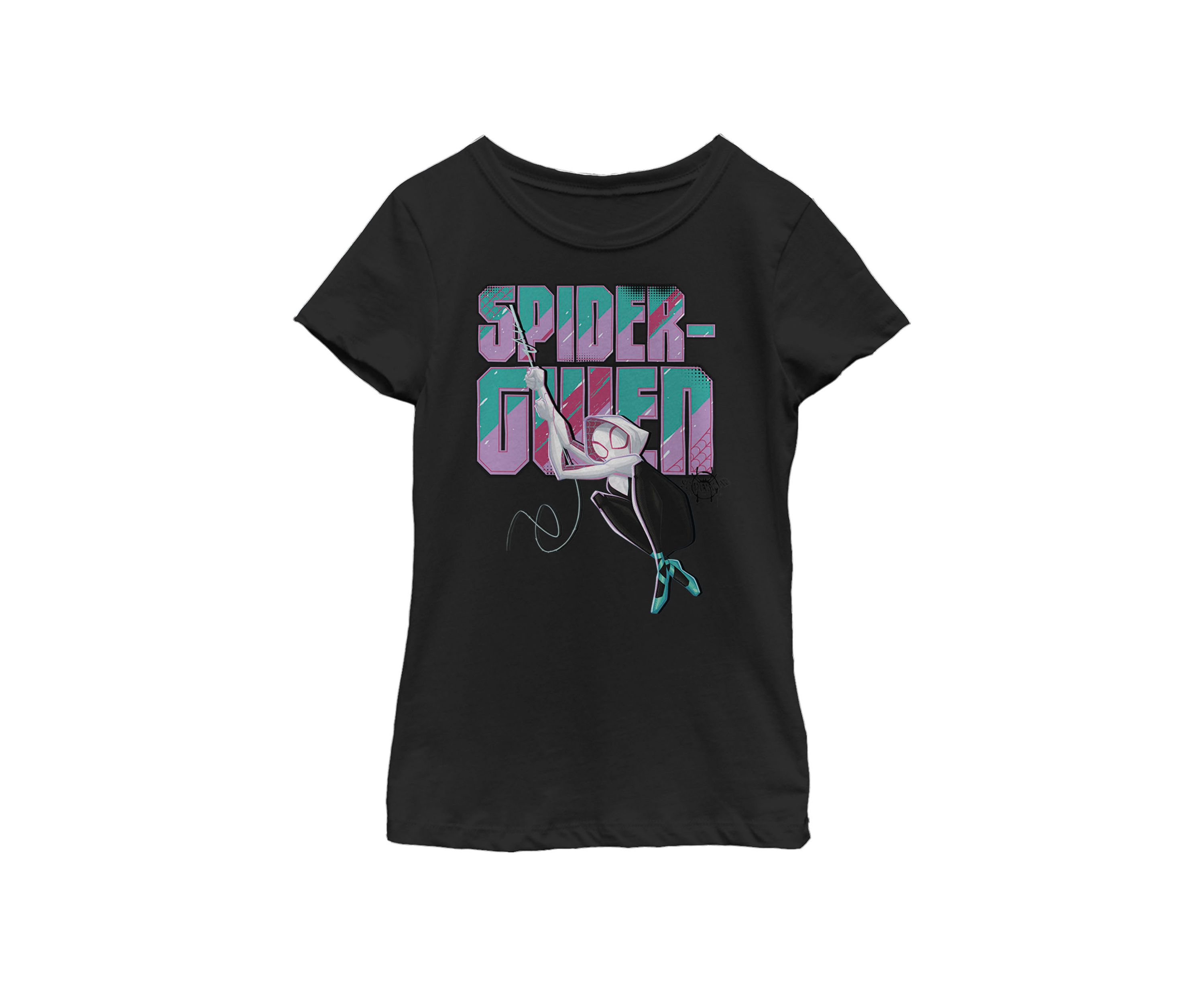 Girls 7-16 Spider-Man Spiderverse Gwen Swing Short Sleeve Graphic T-Shirt