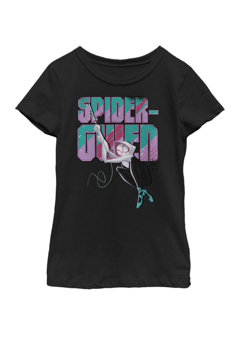 Girls 7-16 Spider-Man Spiderverse Gwen Swing Short Sleeve Graphic T-Shirt