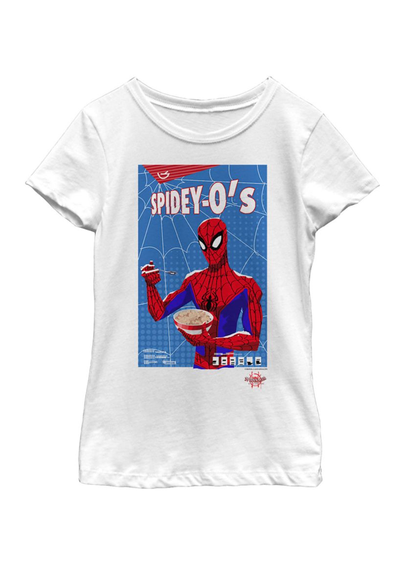 Girls Spider-Man Spiderverse Spidey-Os Box Short Sleeve Graphic T-Shirt