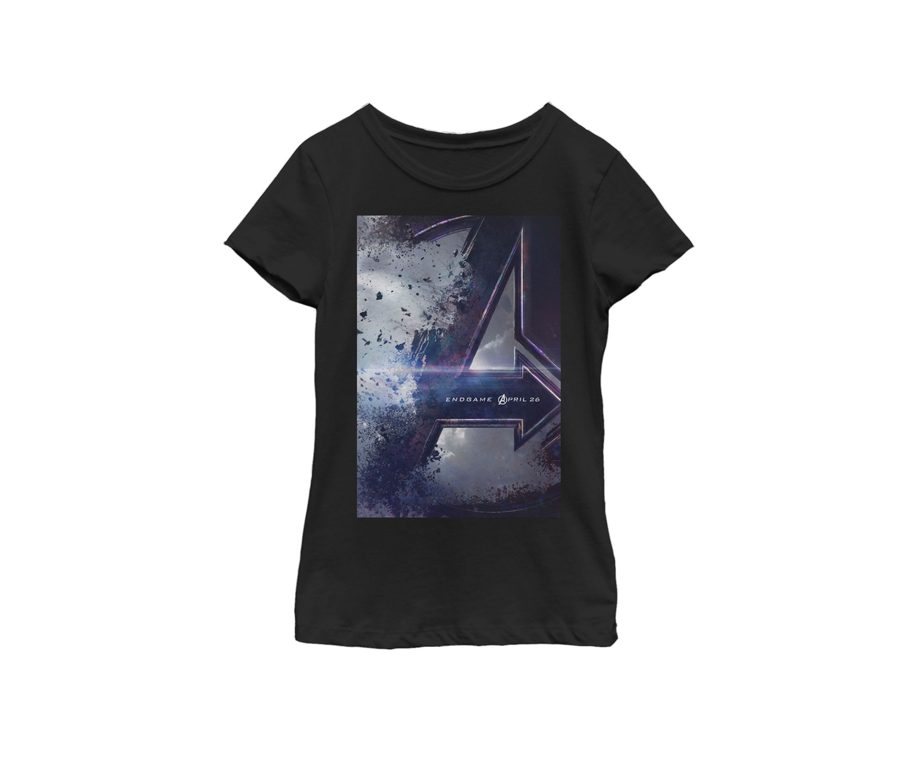 Girls 7-16 Avengers Endgame Movie Poster Short Sleeve Graphic T-Shirt