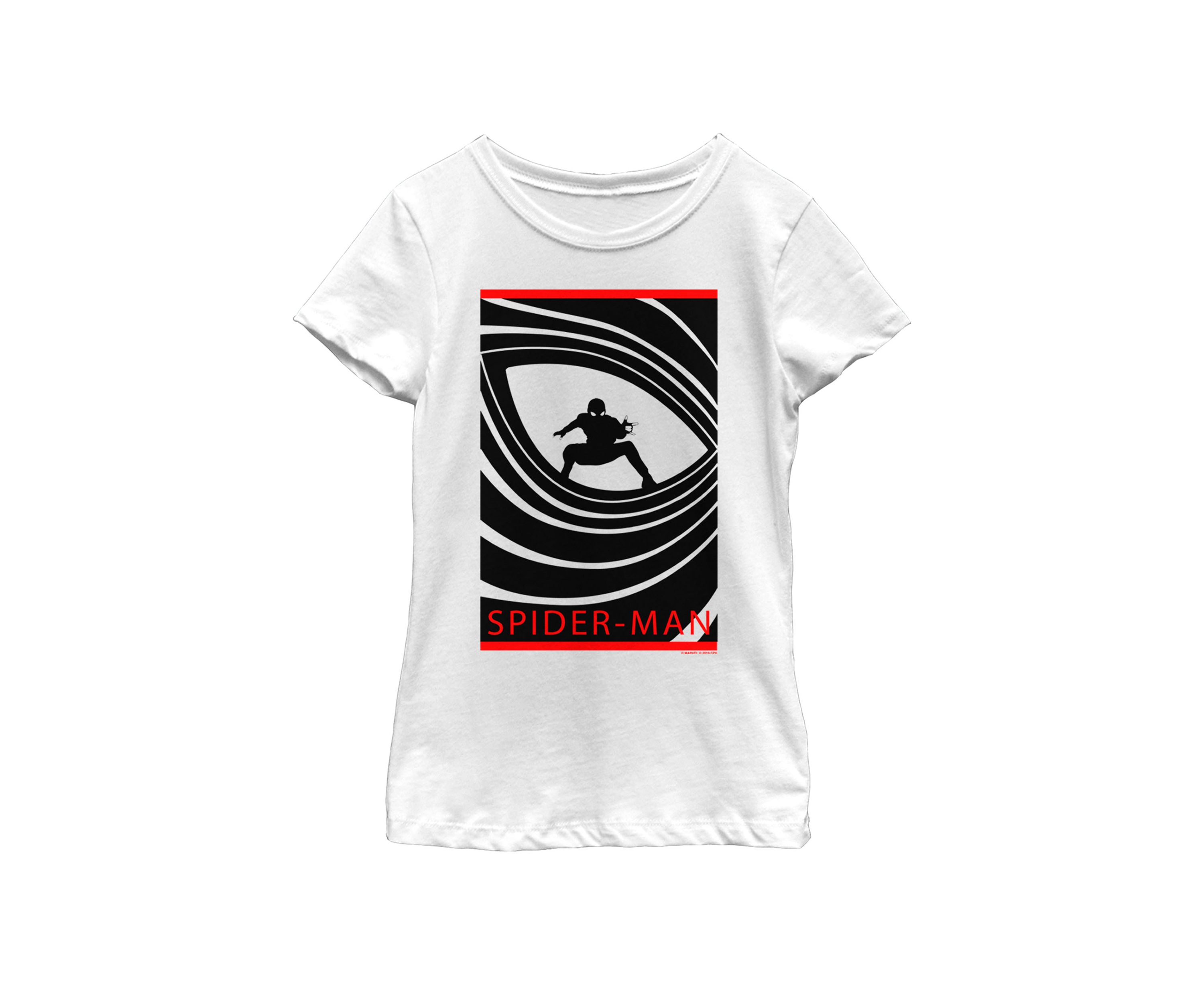 Girls 7-16 Spider-Man Far From Home Silhouette Poster Short Sleeve Graphic T-Shirt