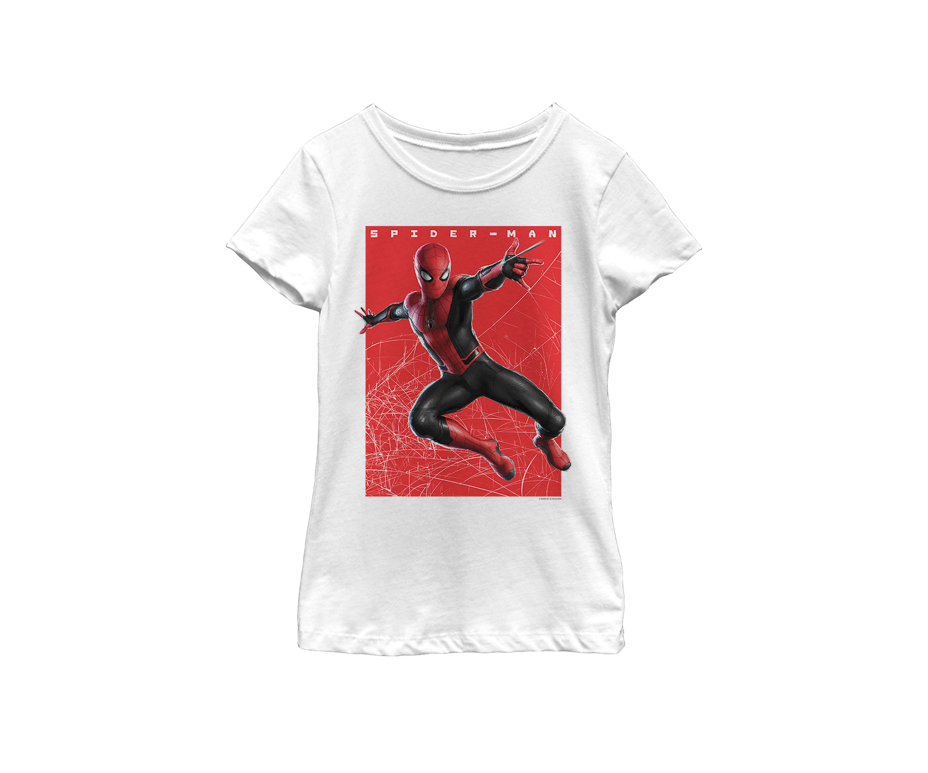 Spider-Man Far From Home Web Swinging Poster Short Sleeve T-Shirt