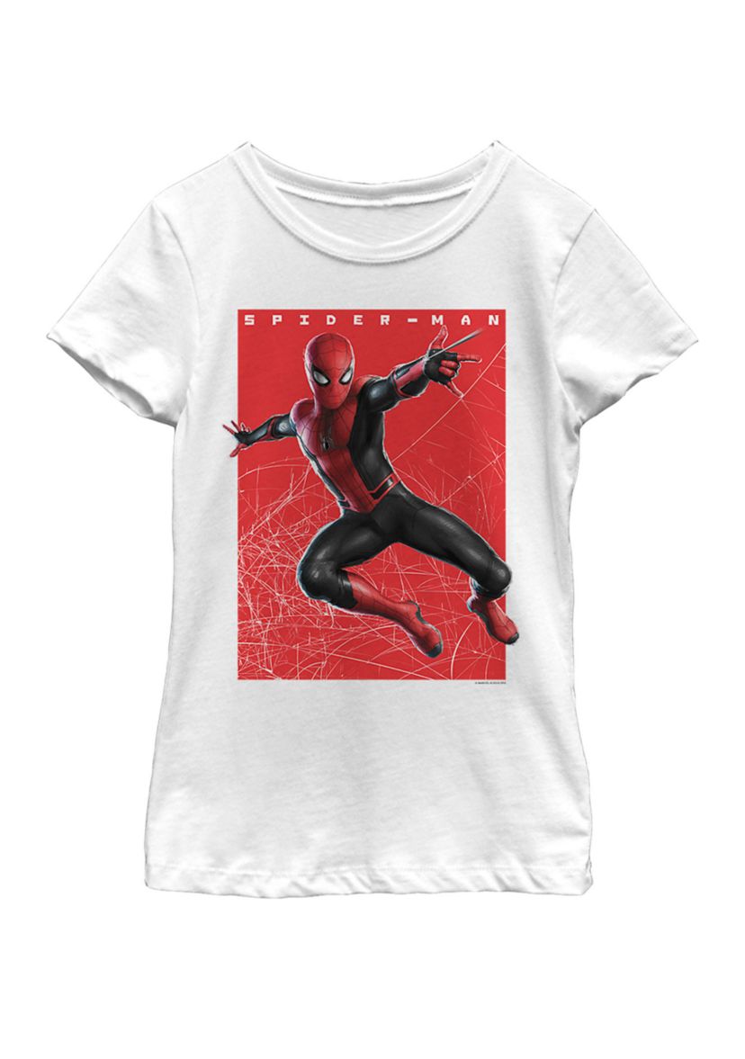 Spider-Man Far From Home Web Swinging Poster Short Sleeve T-Shirt