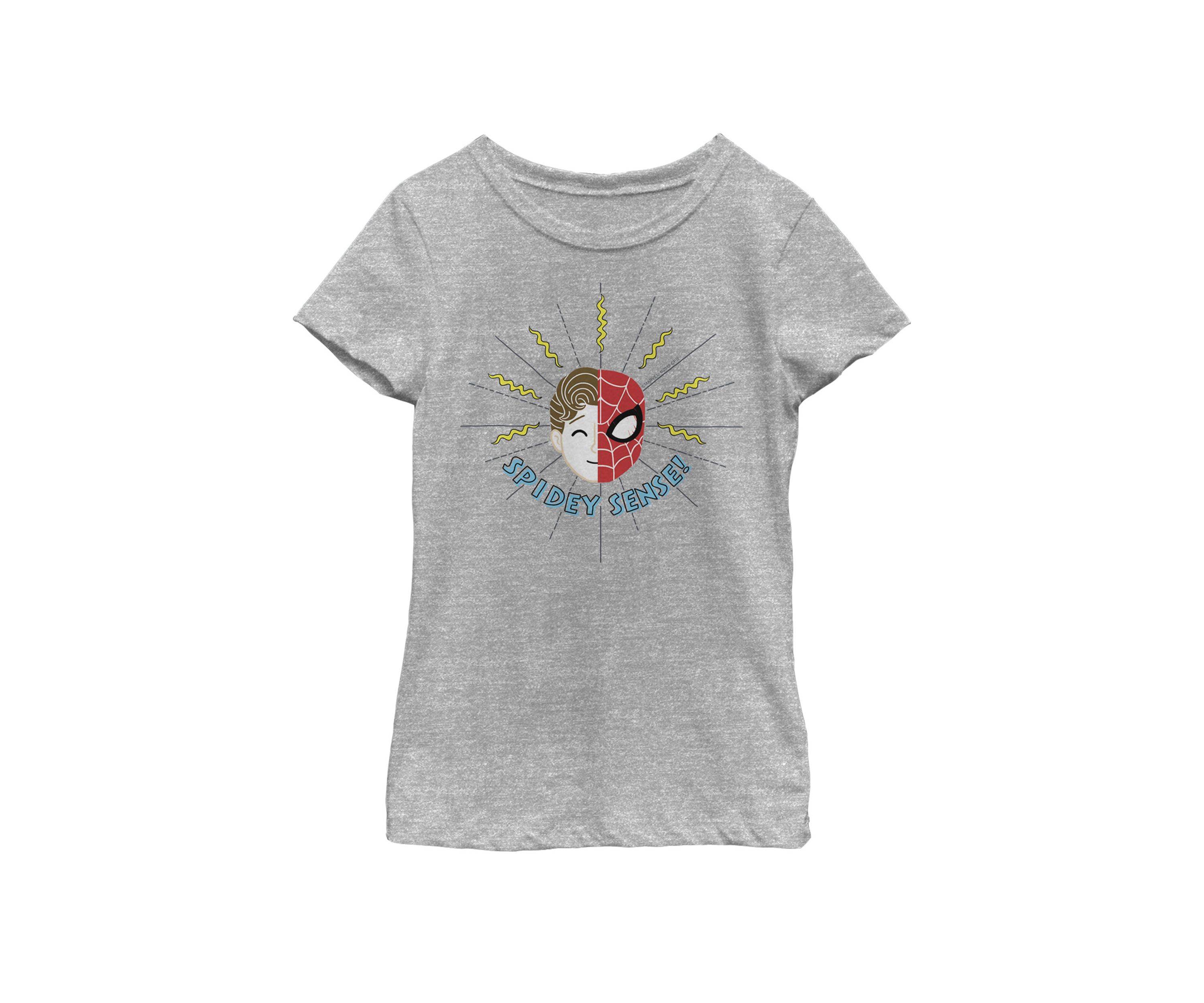 Girls 7-16 Spider-Man Far From Home Spidey Sense Portrait Short Sleeve T-Shirt