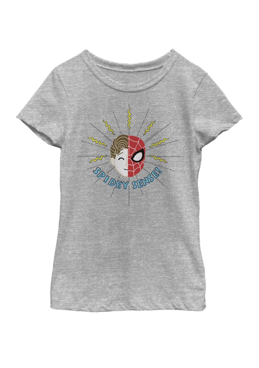 Girls 7-16 Spider-Man Far From Home Spidey Sense Portrait Short Sleeve T-Shirt