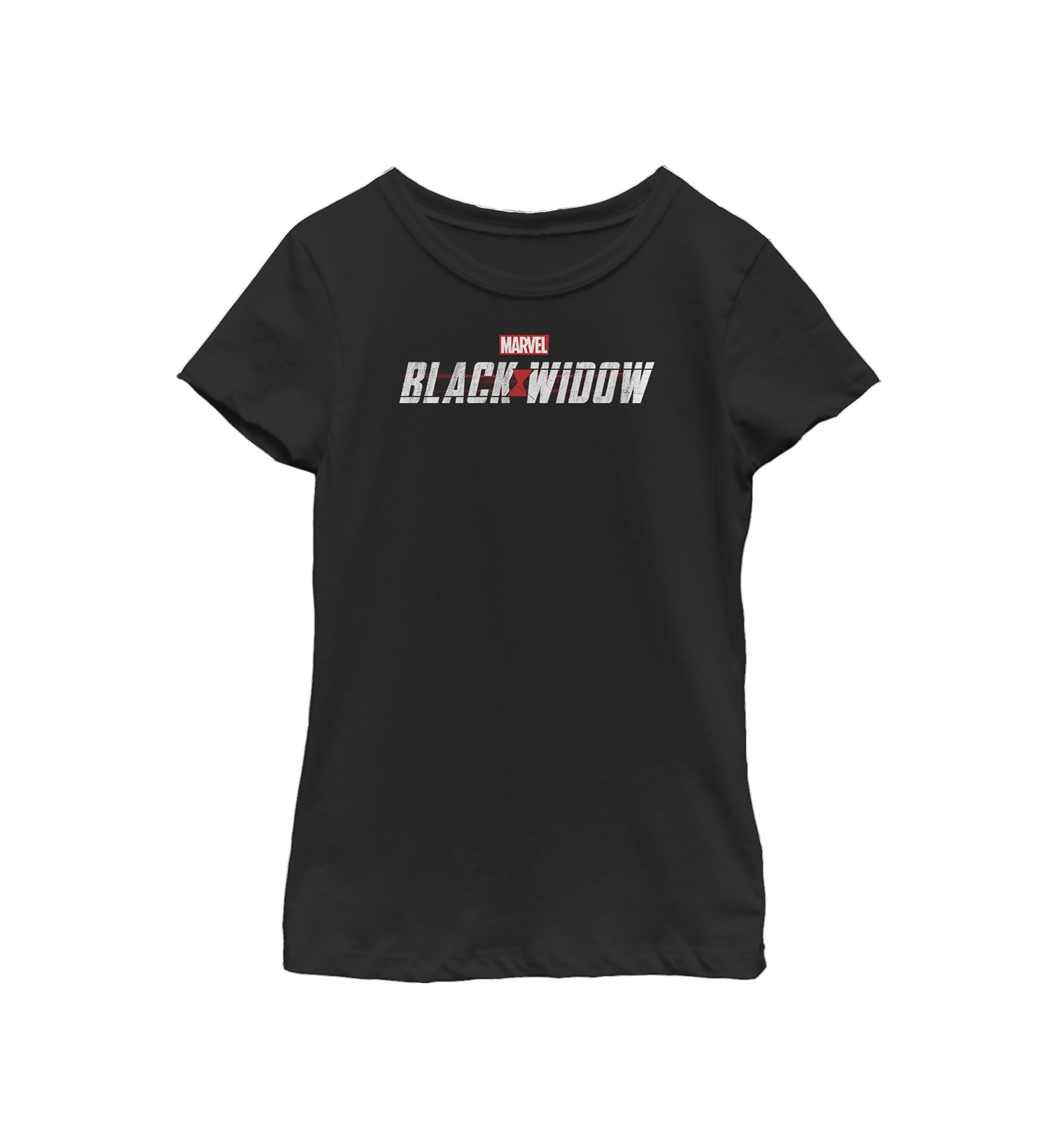 Girls 46x Marvel Black Widow Logo Graphic Top