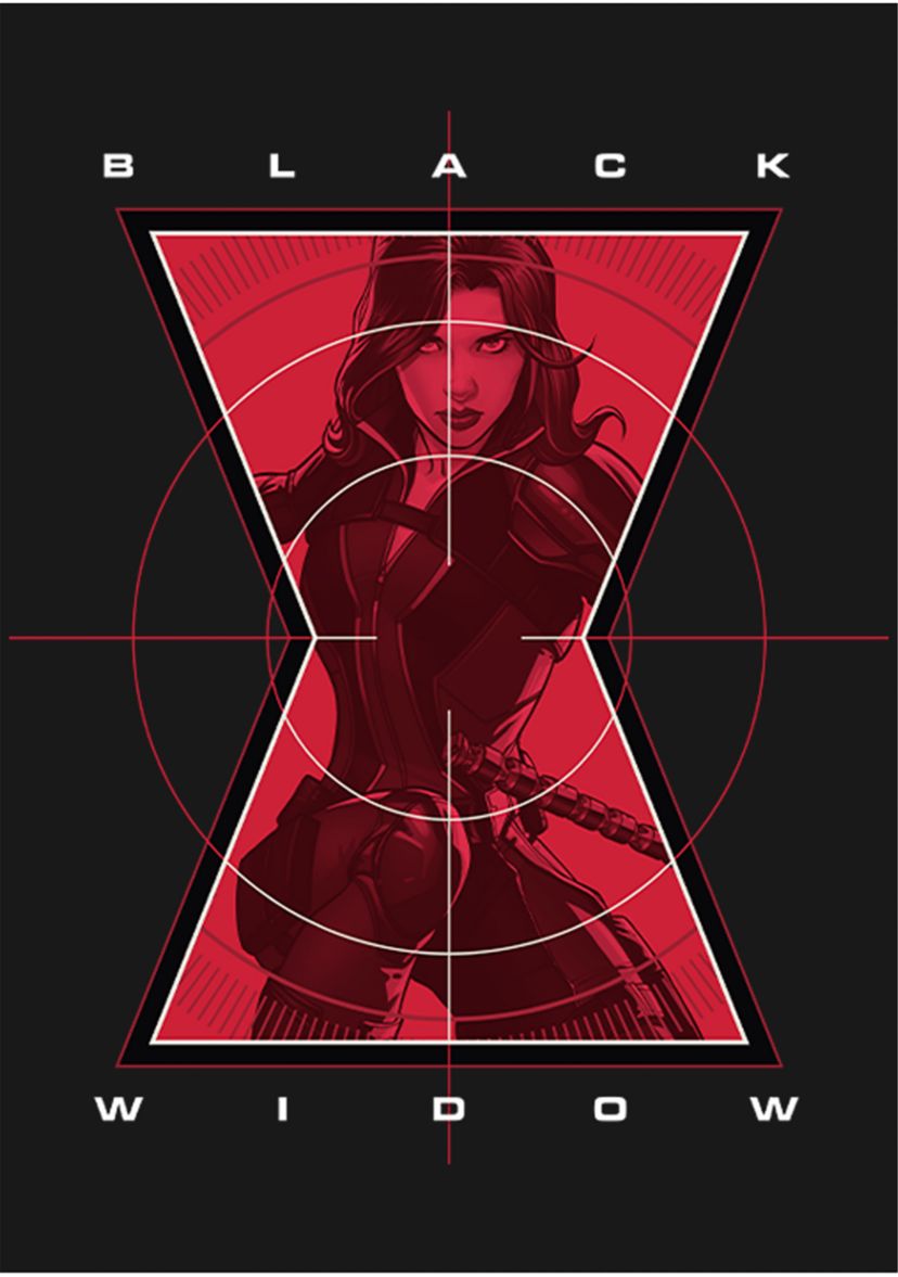 Girls 46x Marvel Widow Target Graphic Top