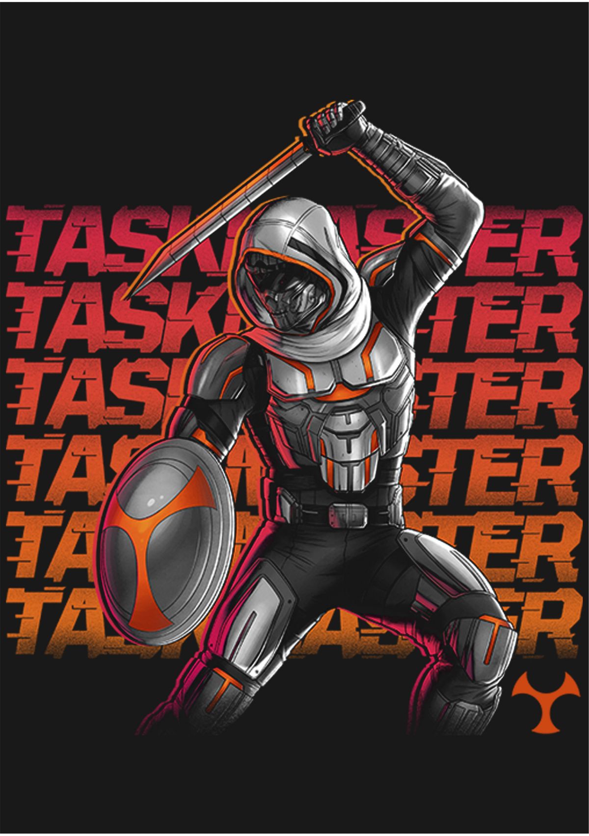 Girls 46x Marvel Taskmaster Neon Graphic Top