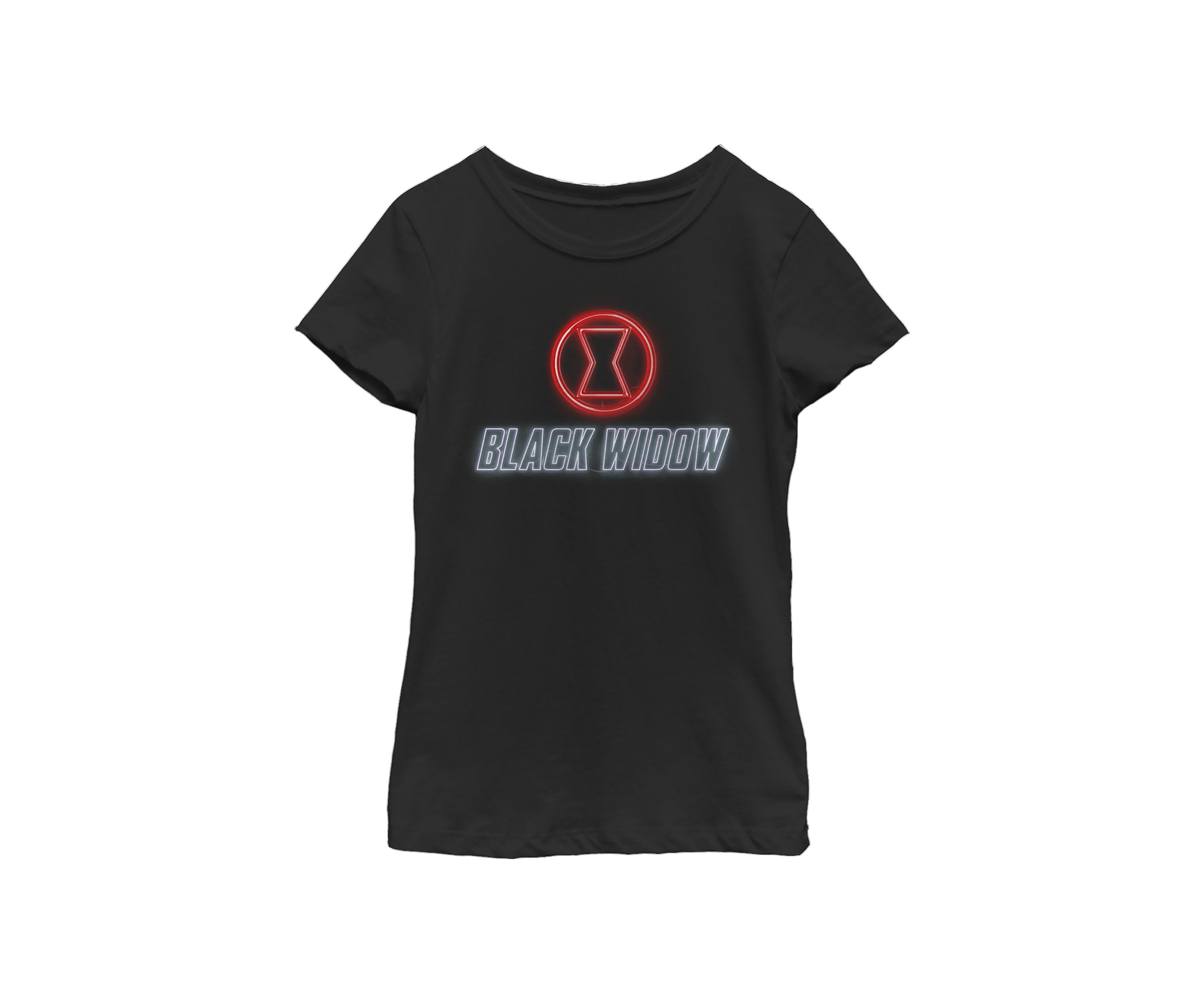 Girls 46x Marvel BLACK WIDOW NEON Graphic Top